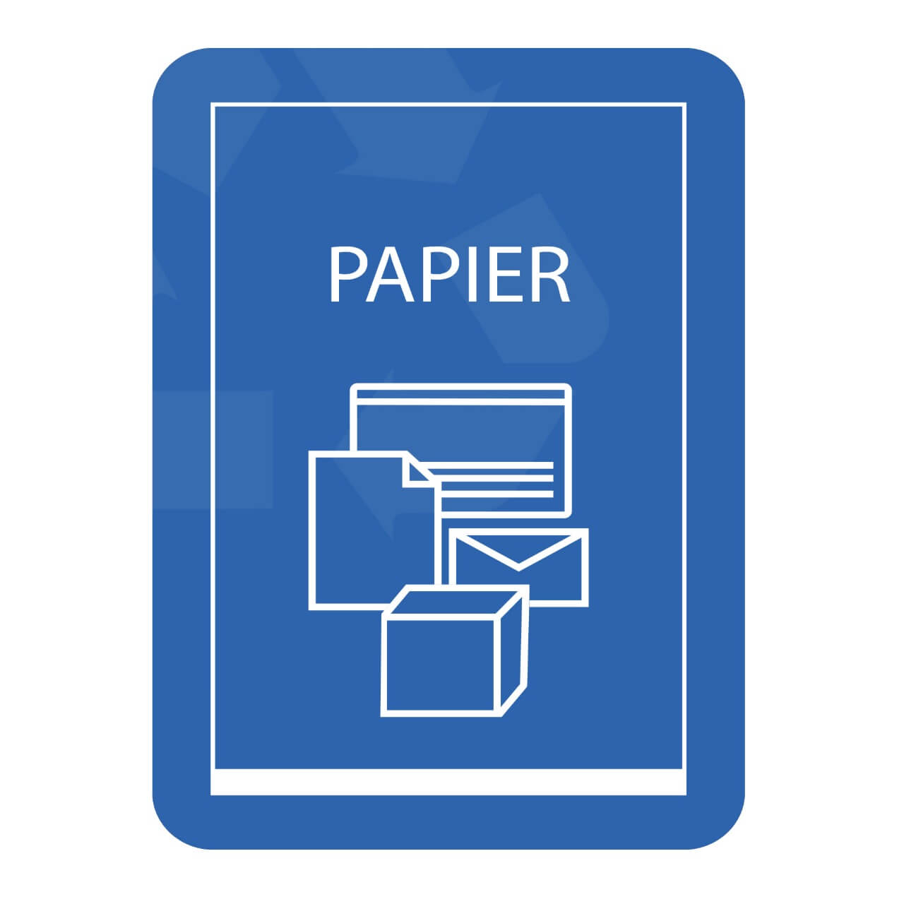 Naklejka na kosz do segregacji odpadów Virey A6 papier 1 szt.