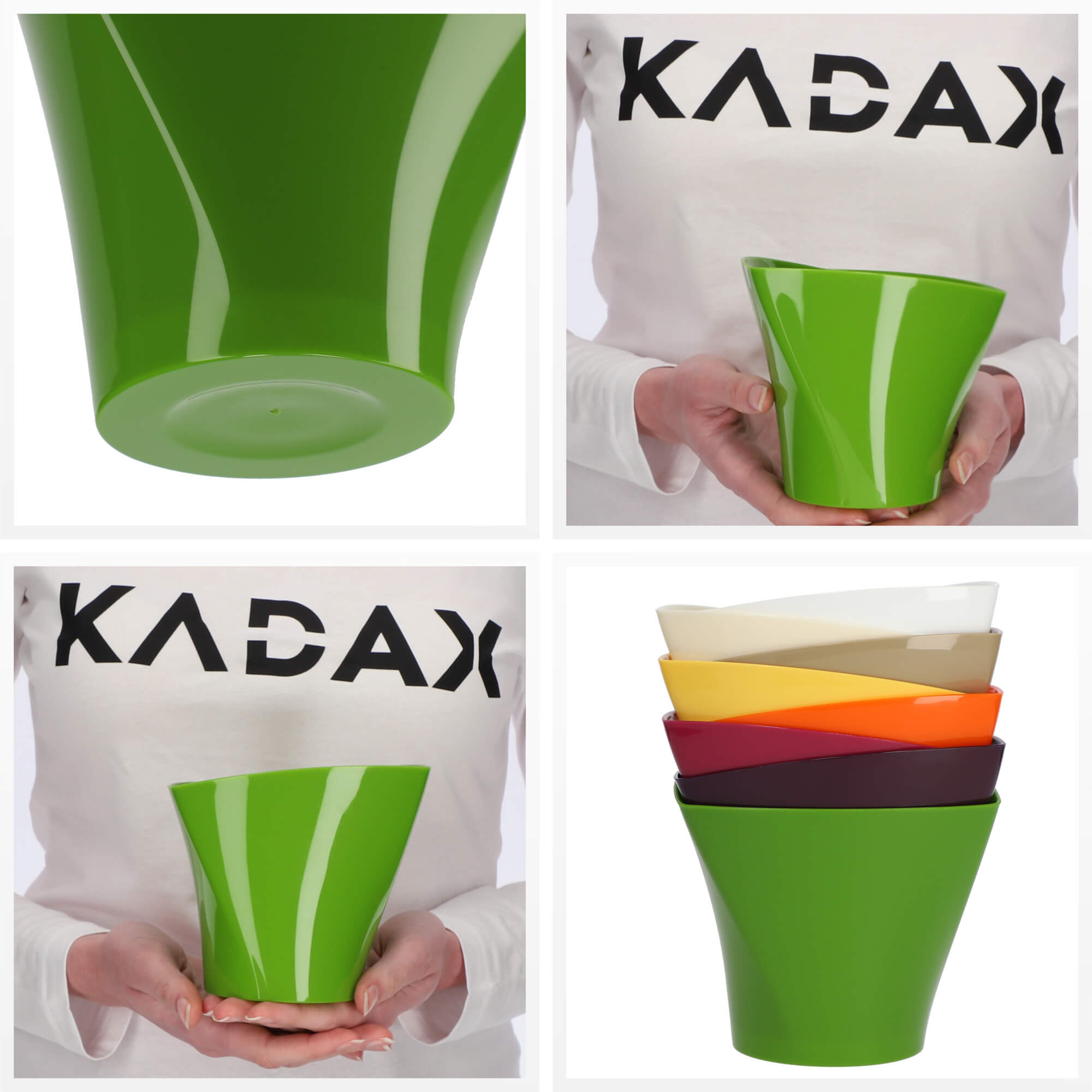 Doniczka na kwiaty Sisco 13 cm, zielona