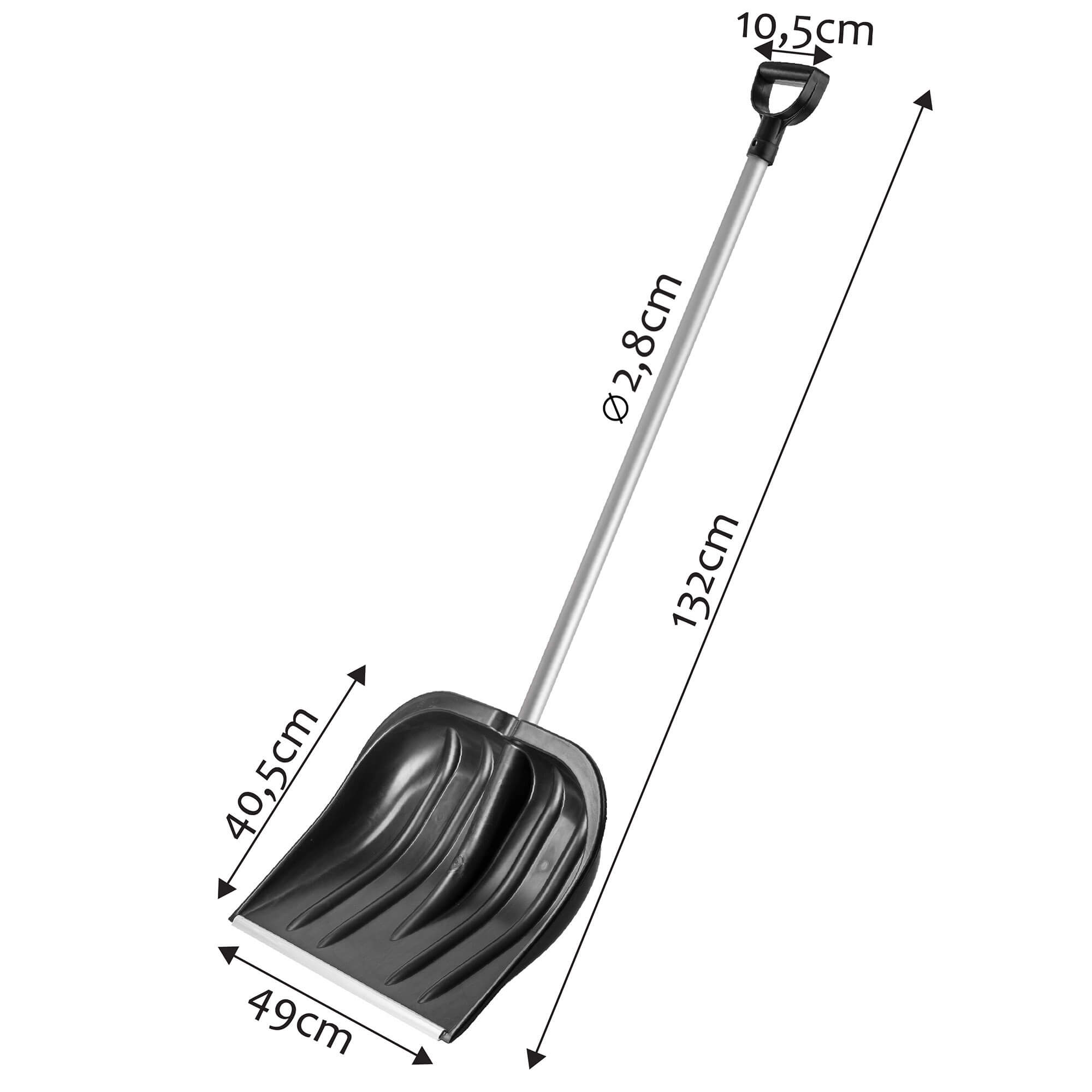 Łopata do śniegu 132 cm, czarna