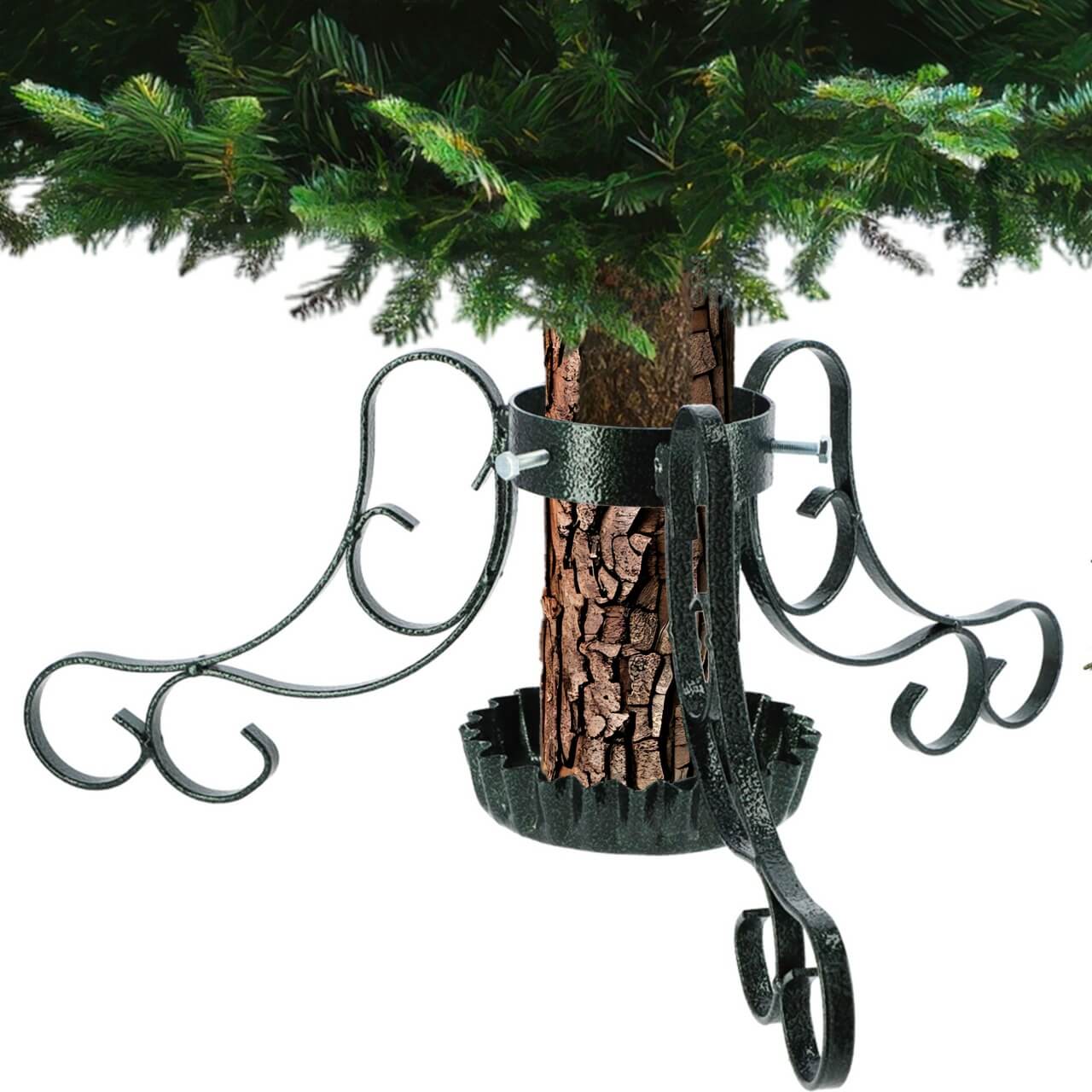 Stojak na choinkę stalowy Bries 60cm zielony