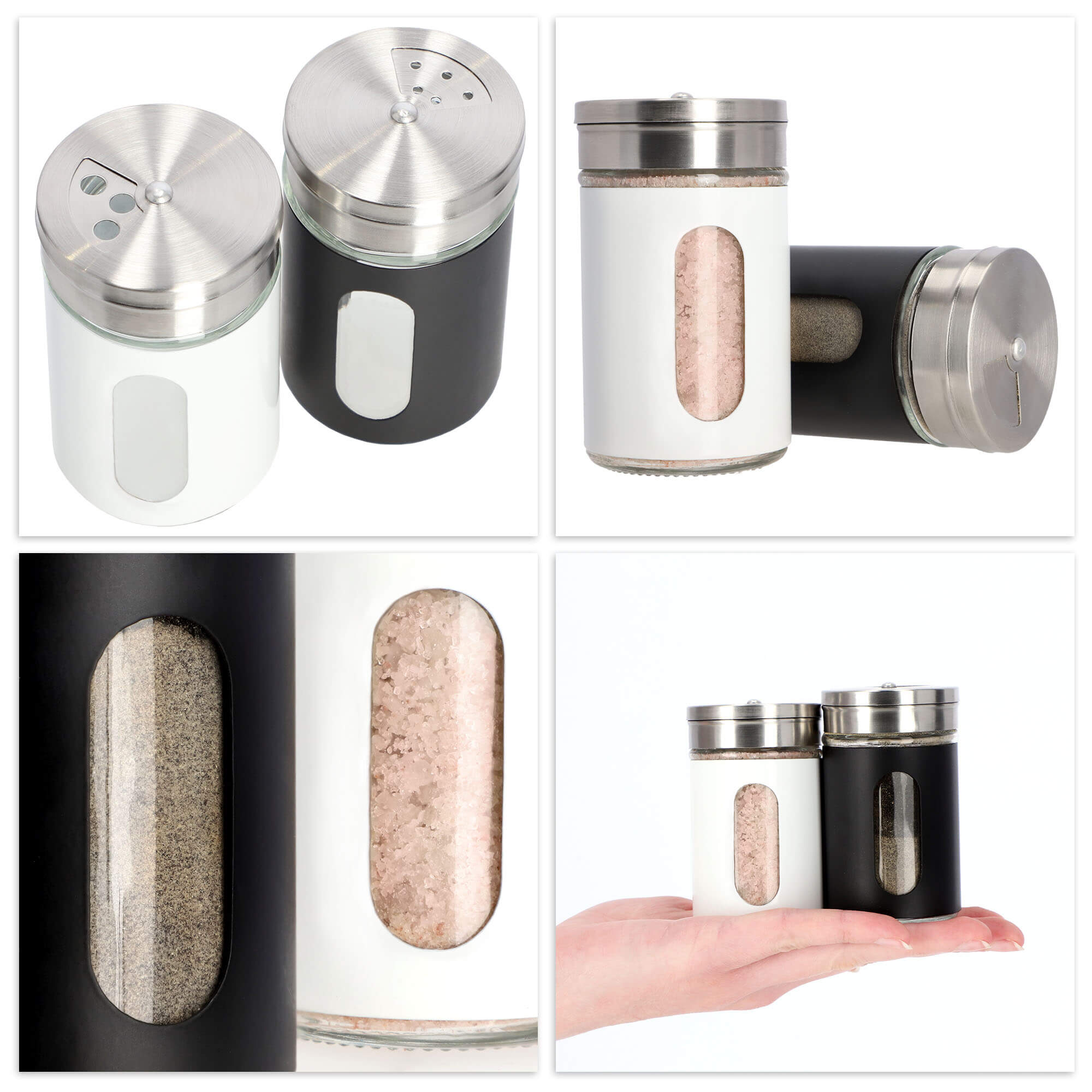 Przyprawnik do soli 90 ml, biały