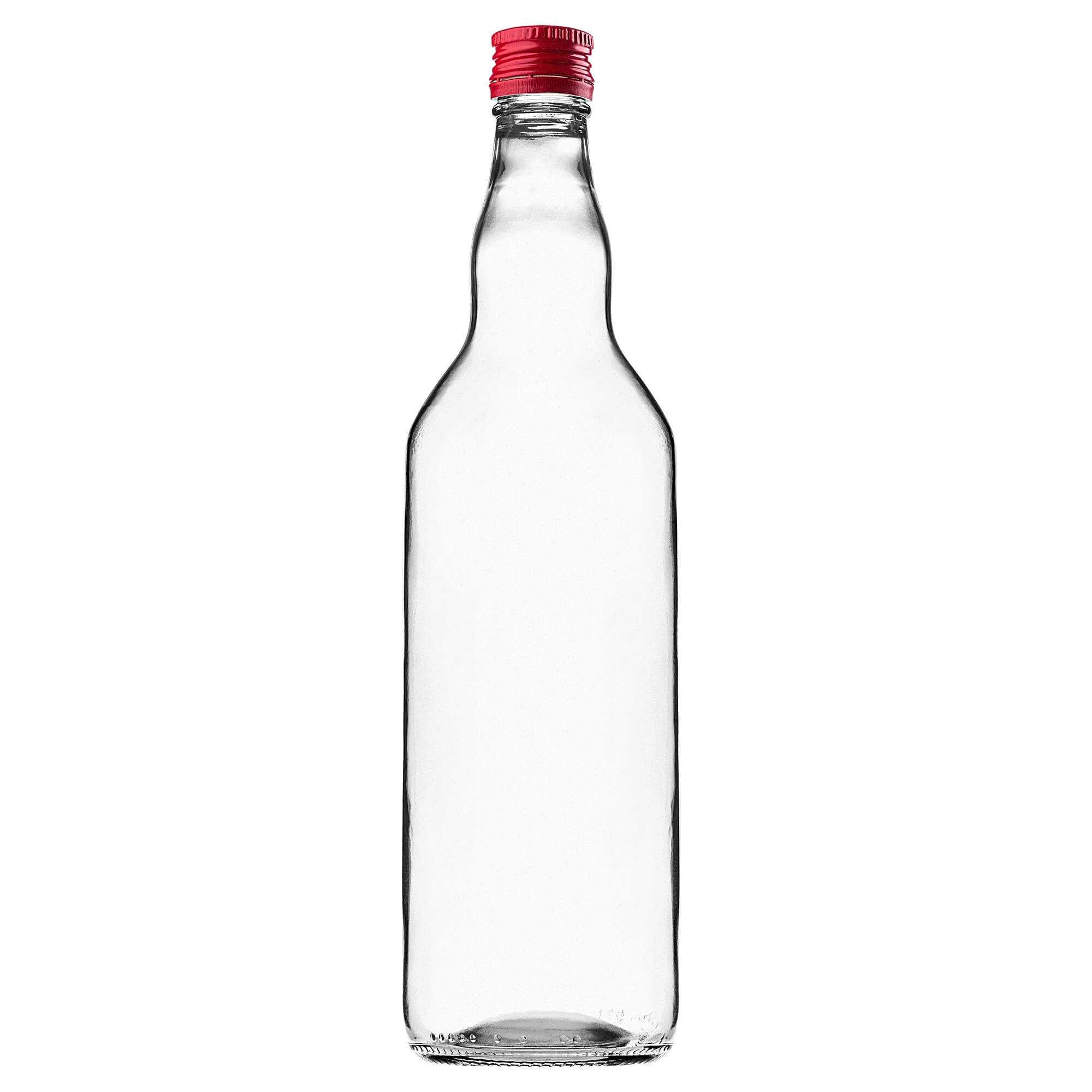 Szklana butelka Monopol 700ml z czerwoną zakrętką 10 szt.