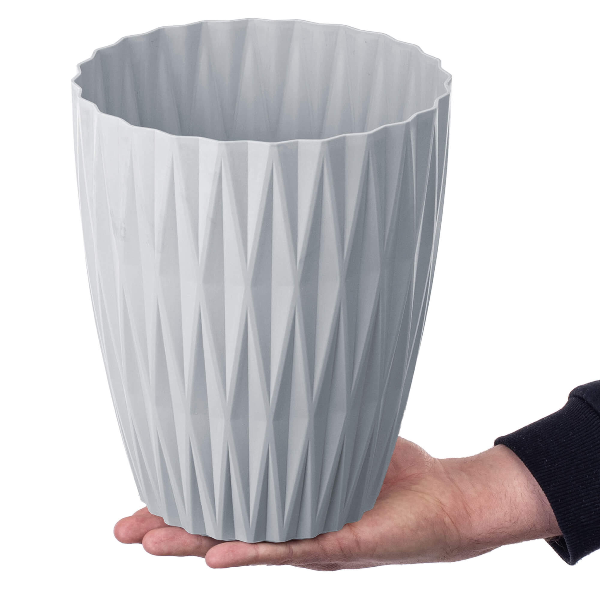 Doniczka z wkładką Terce 21 cm szara