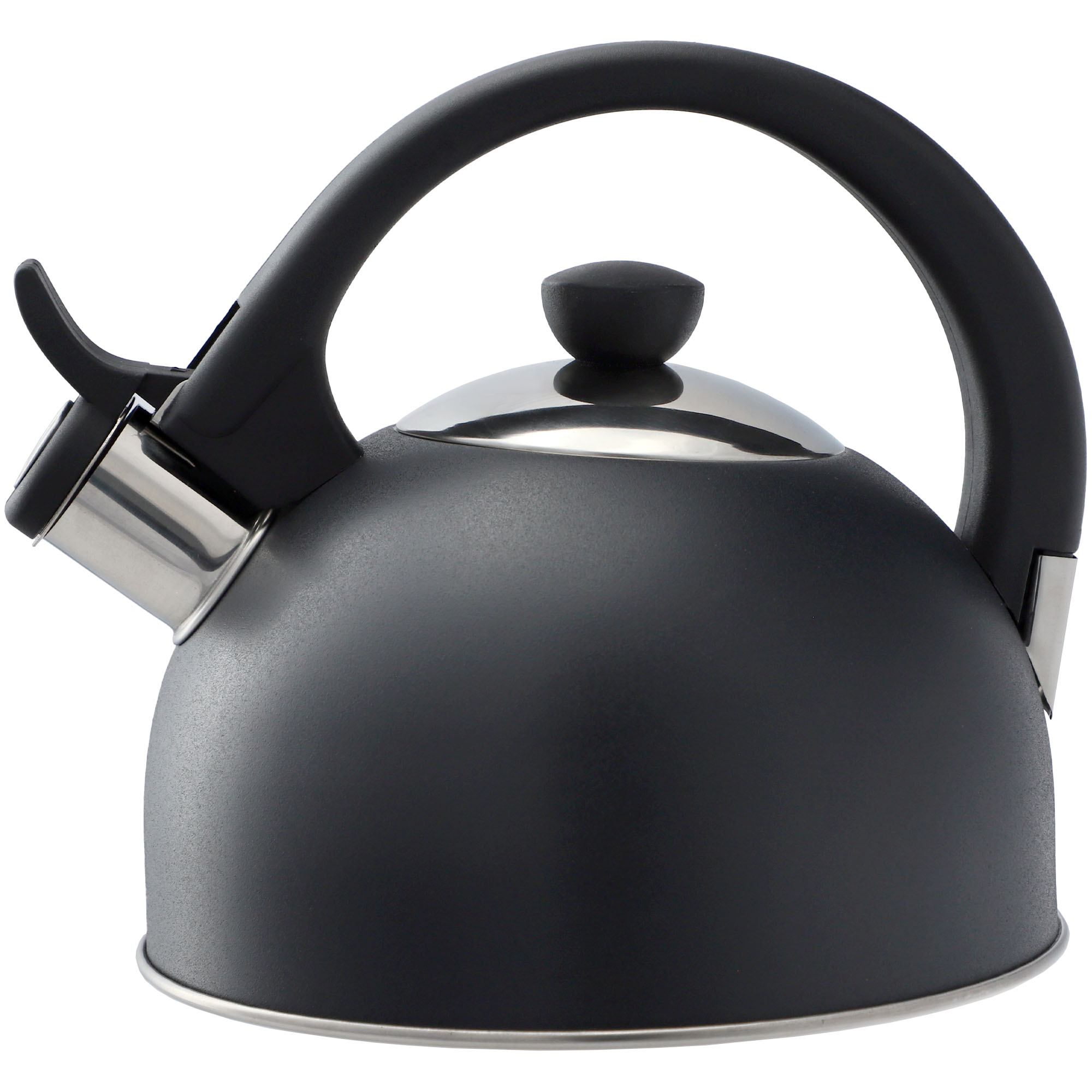 Czajnik nierdzewny Vasto z gwizdkiem 1.7L, antracyt