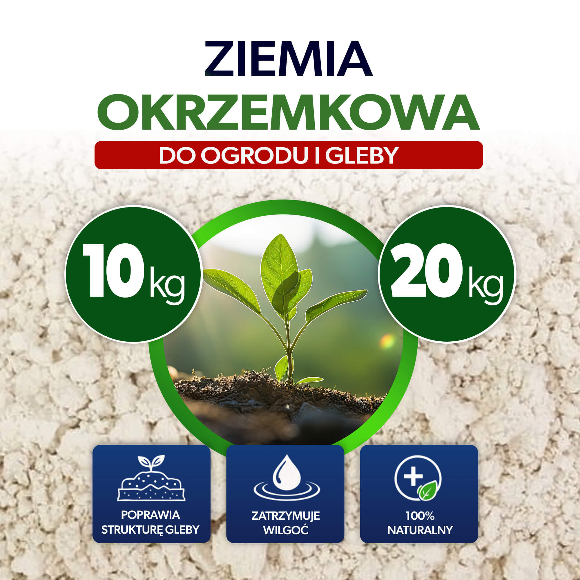 Ziemia okrzemkowa Cherre do ogrodu i gleby 10 kg
