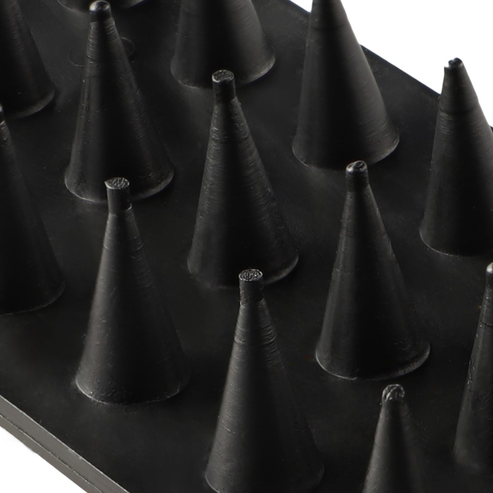 Plastikowe kolce Tosta przeciw ptakom 4,5 x 50 cm czarne 10 szt.