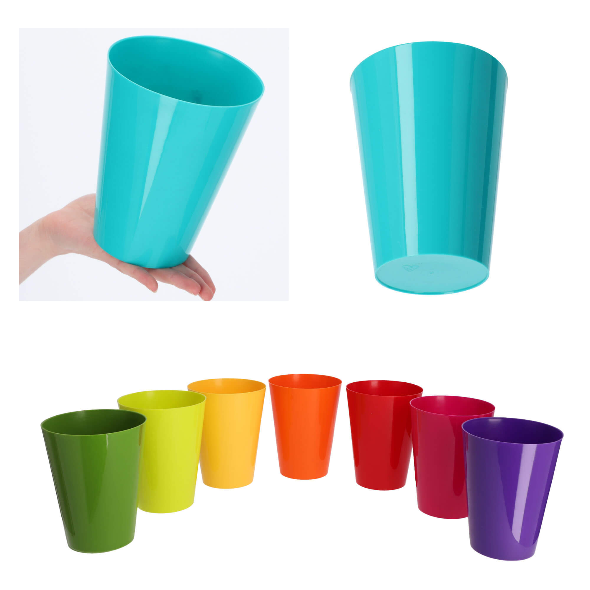 Doniczka na storczyka Cerda 13 cm, turkusowa