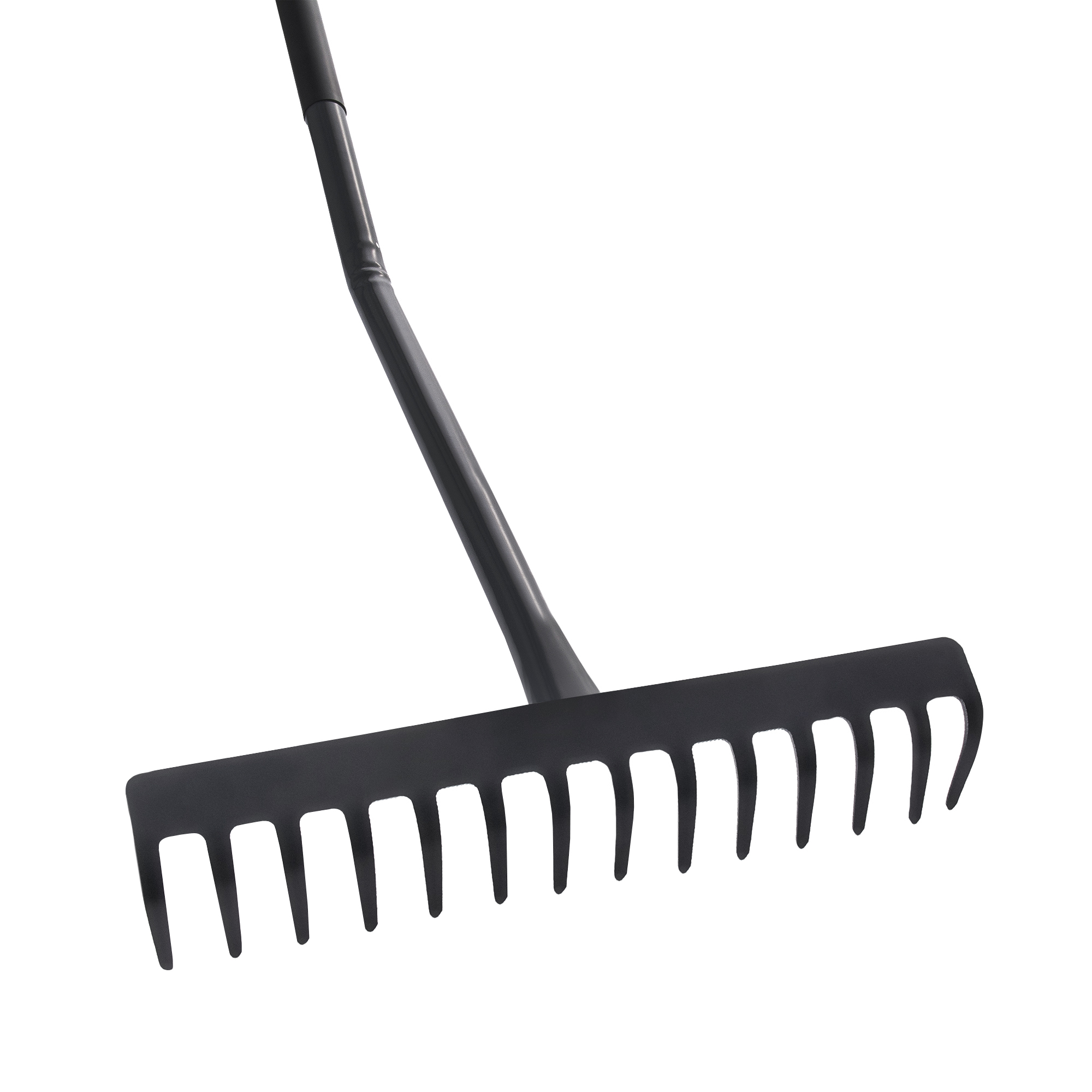 Grabie metalowe Peone ergonomiczne 14-zębne grafitowe