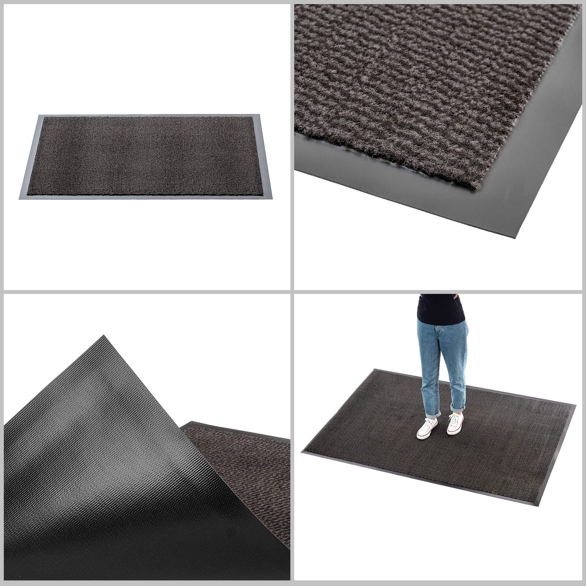 Wycieraczka pod drzwi Carnate 120x180cm, antracyt