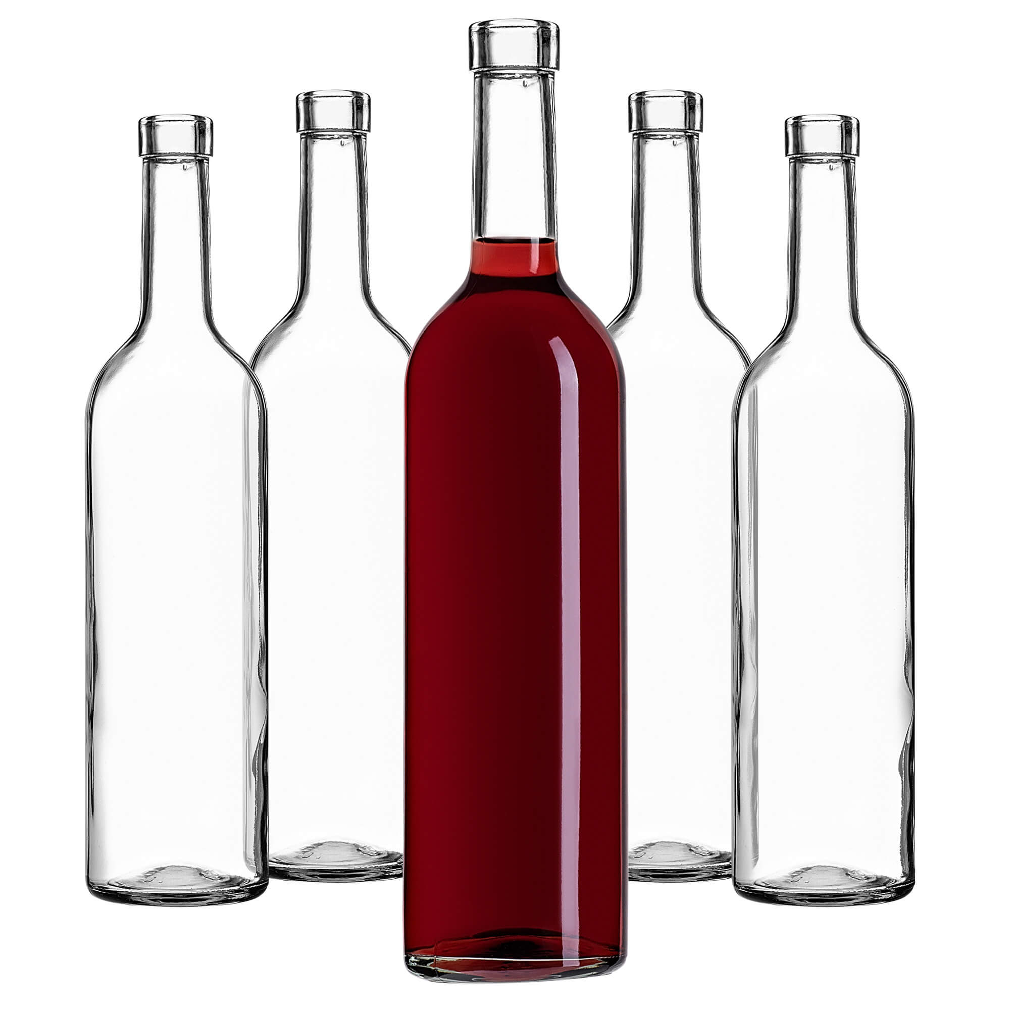 Butelka na wino Biagio 750ml biała bez korka 10 szt.