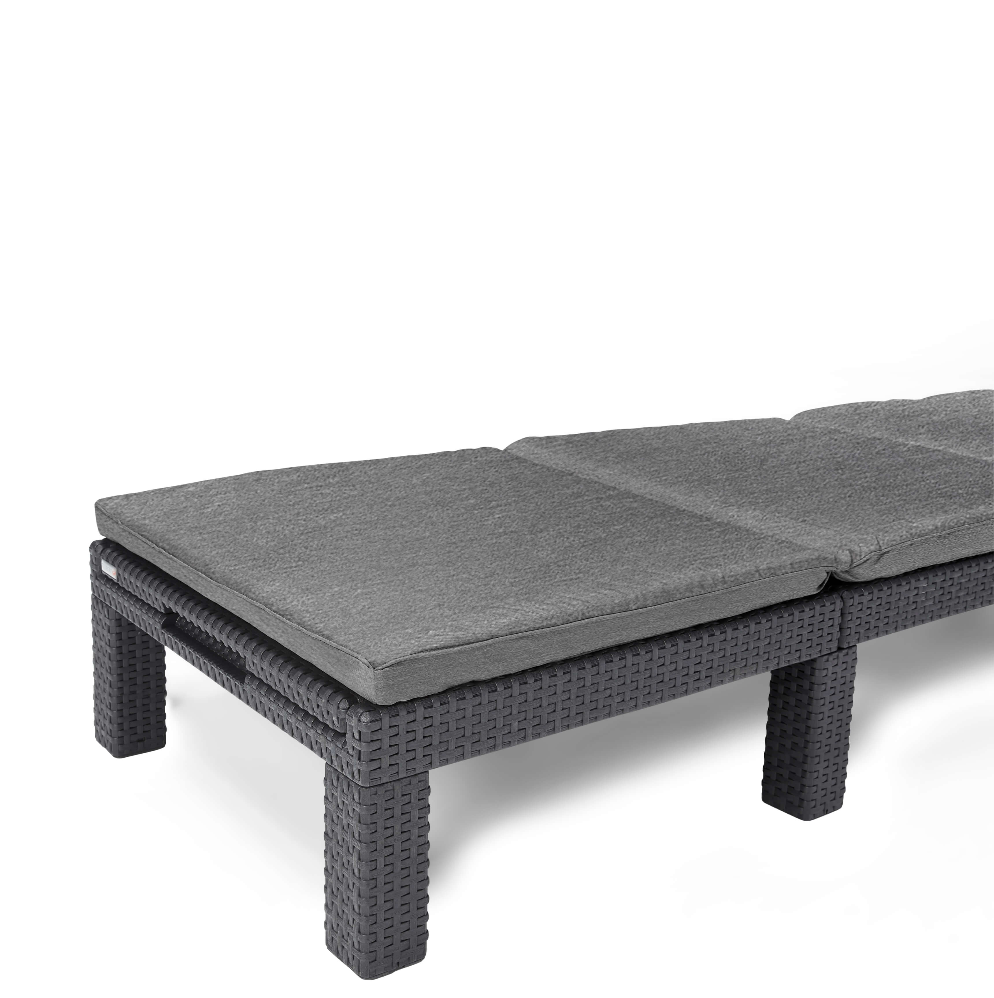 Leżak ogrodowy Keter Daytona Deluxe 65 x 195 cm, szary