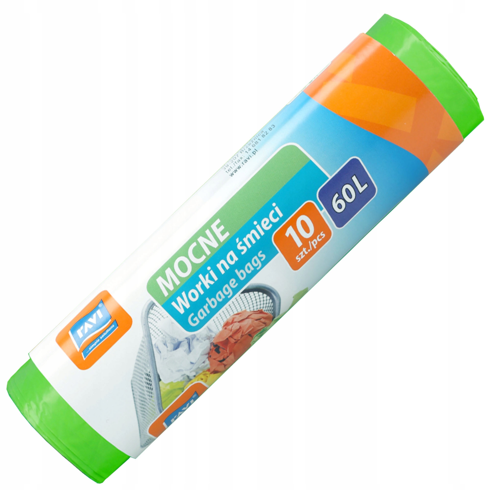 Worki na śmieci Ravi Mocne LD/HD 60L, 10 szt.