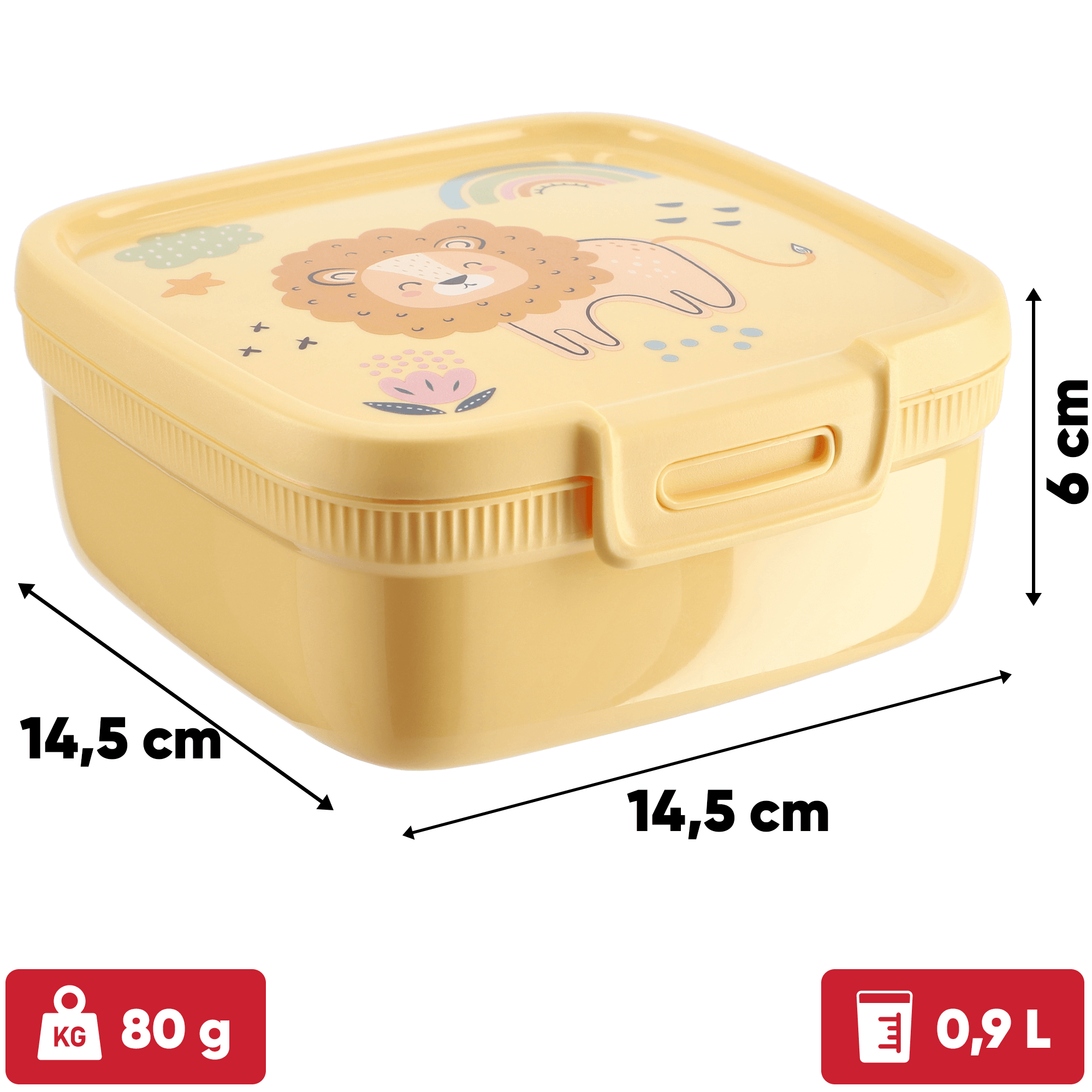 Pojemnik na żywność prostokątny Curver Snap Box 0.9L