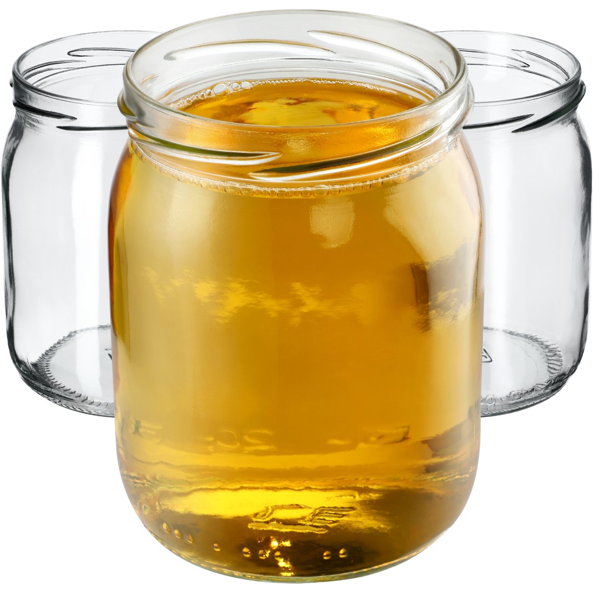 Szklane słoiki Senna 540ml 8szt fi 82 mm bez wieczka