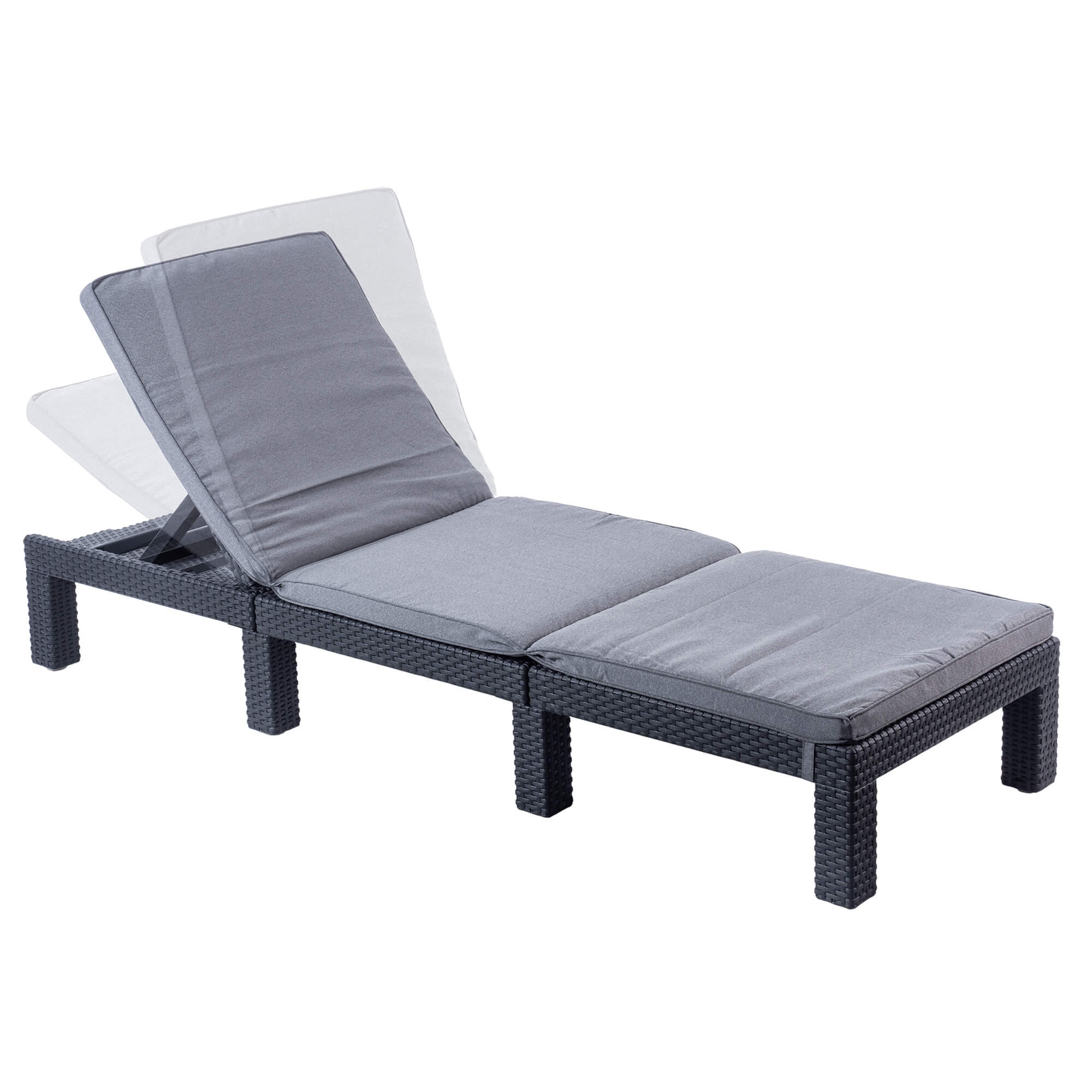 Leżak ogrodowy Keter Daytona Deluxe 65 x 195 cm, szary