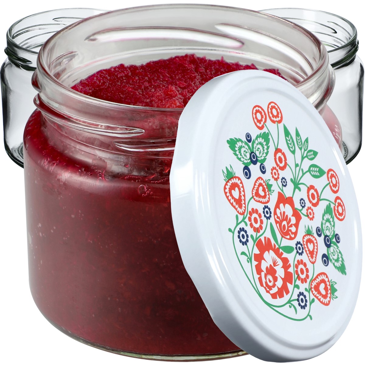 Słoiki Sonka 330ml 50szt fi 82 mm + wieczka "Folklor"