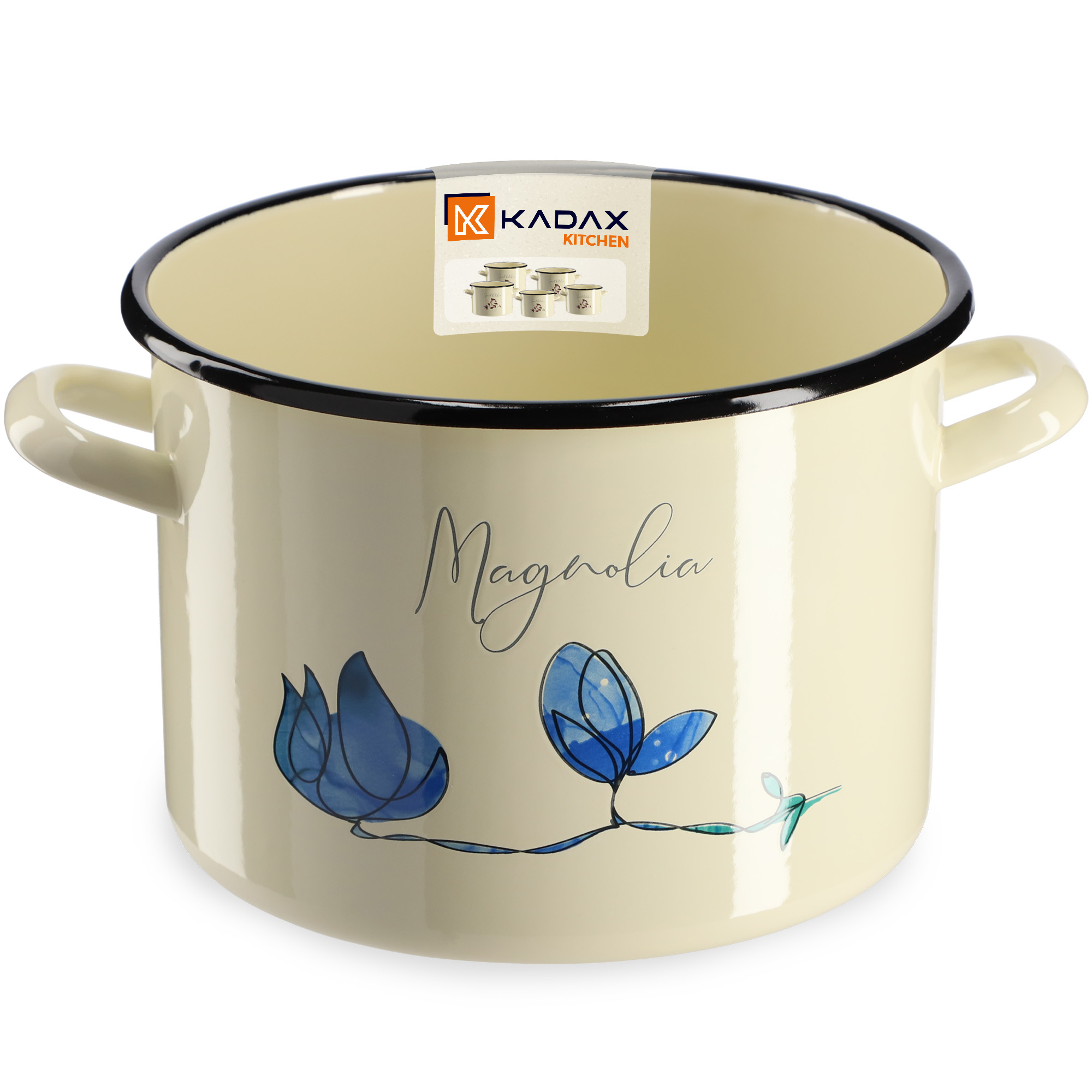 Garnek Emaliowany Luca 4.4L, magnolia