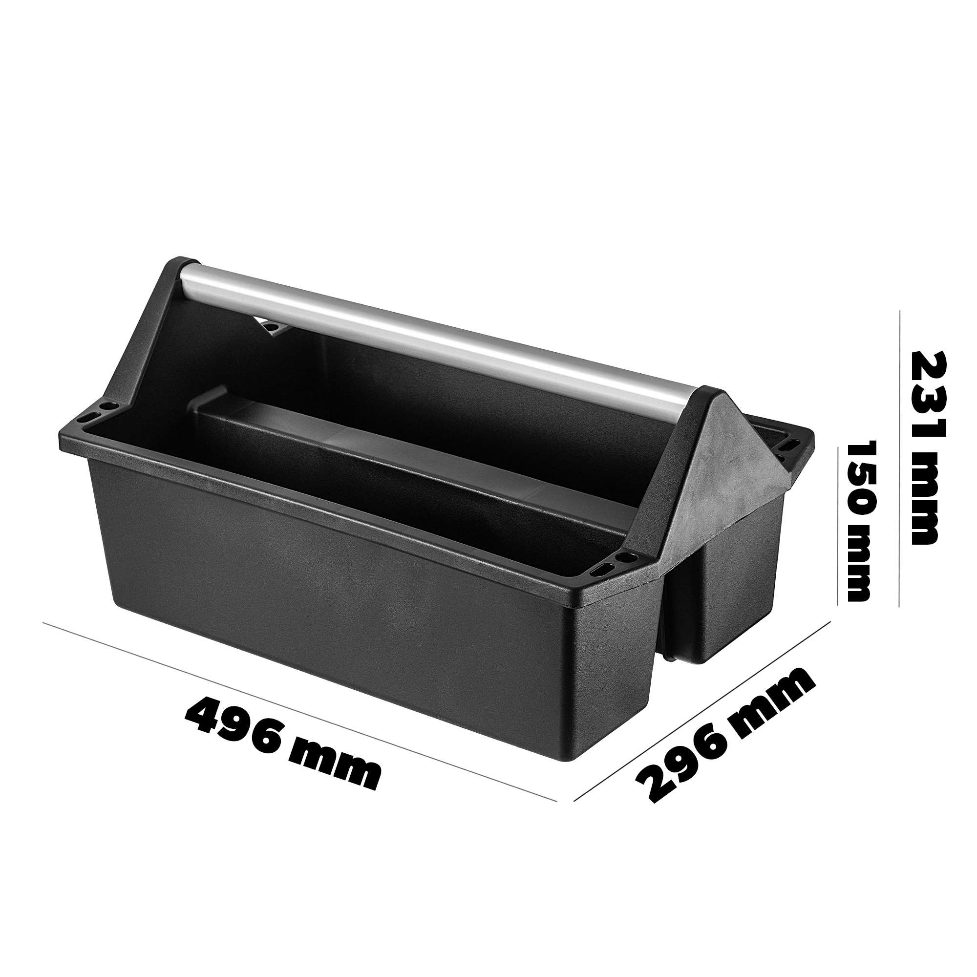 Nosidło warsztatowe Halden 50x30 cm czarne