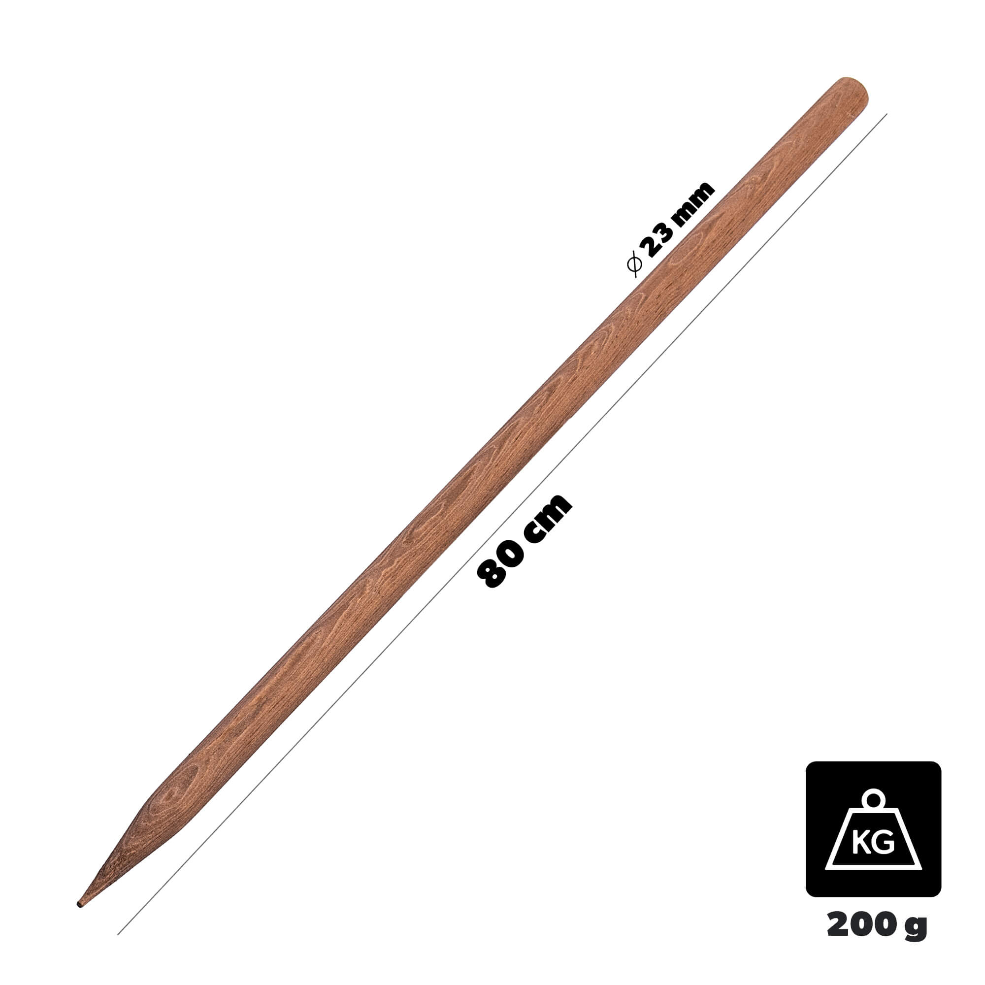Podpora do roślin drewniana Utre palik impregnowany 23 mm x 80 cm 1 szt.
