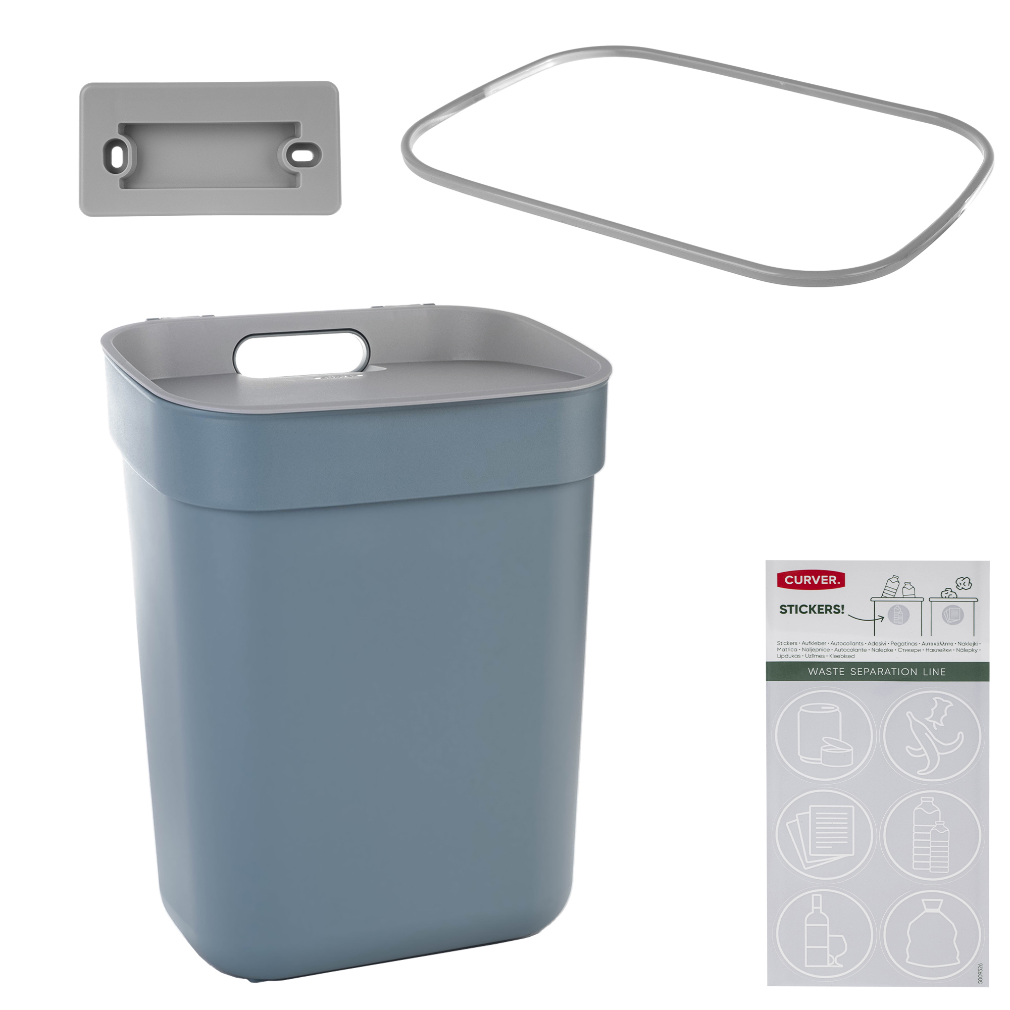 Kosz do segregacji śmieci Curver Ready to Collect 10L niebieski