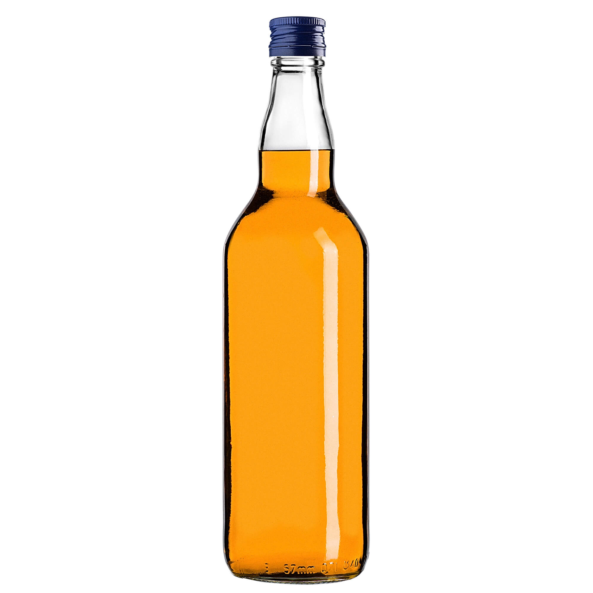 Szklana butelka Monopol 700ml z granatową zakrętką 1 szt.