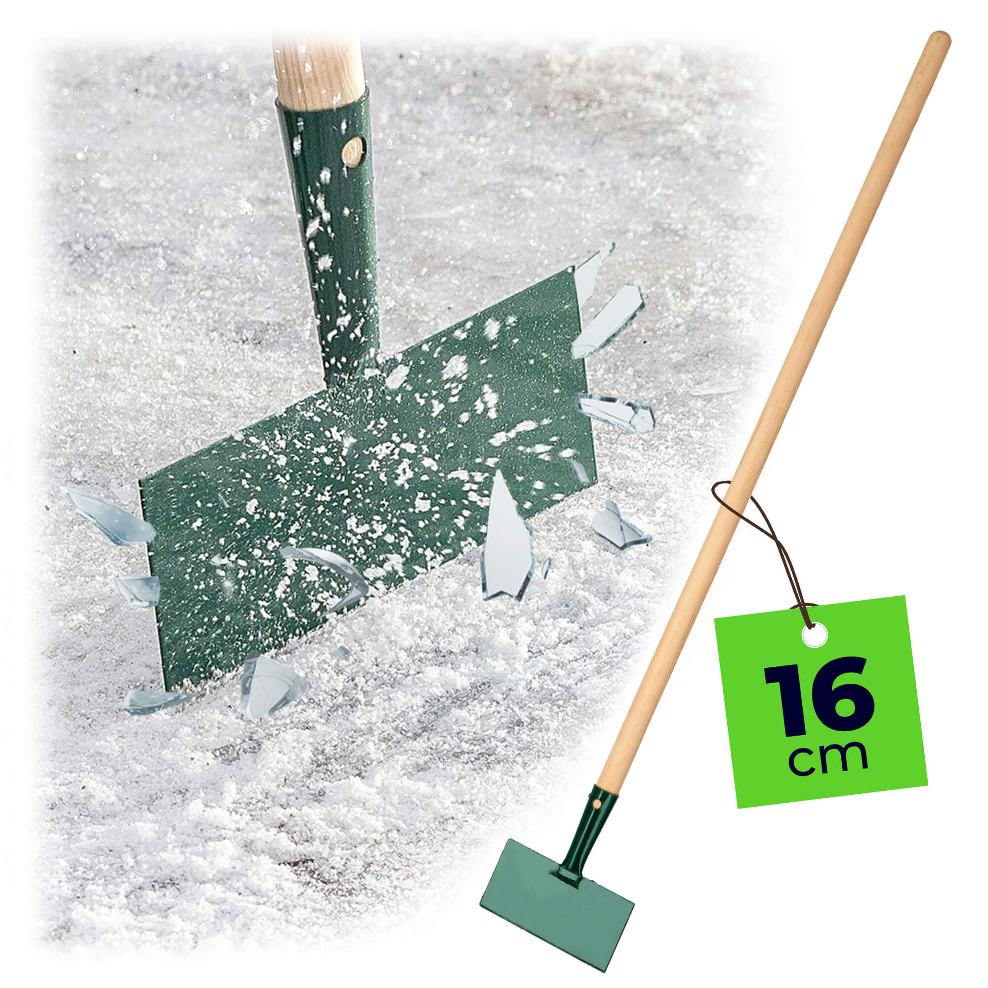 Skuwacz do lodu Arsuk 112 cm, zielony