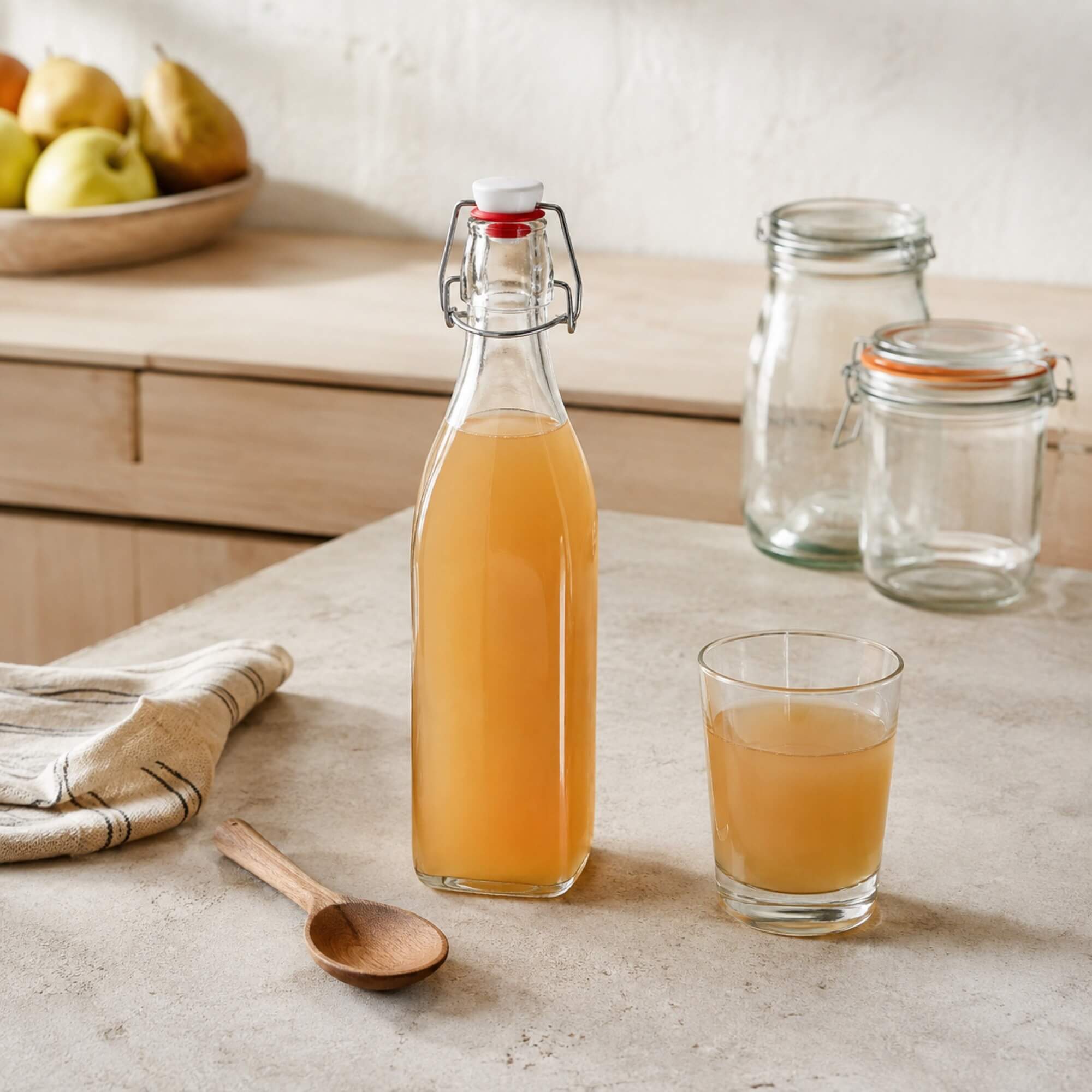 Szklana butelka z korkiem Tore 500 ml