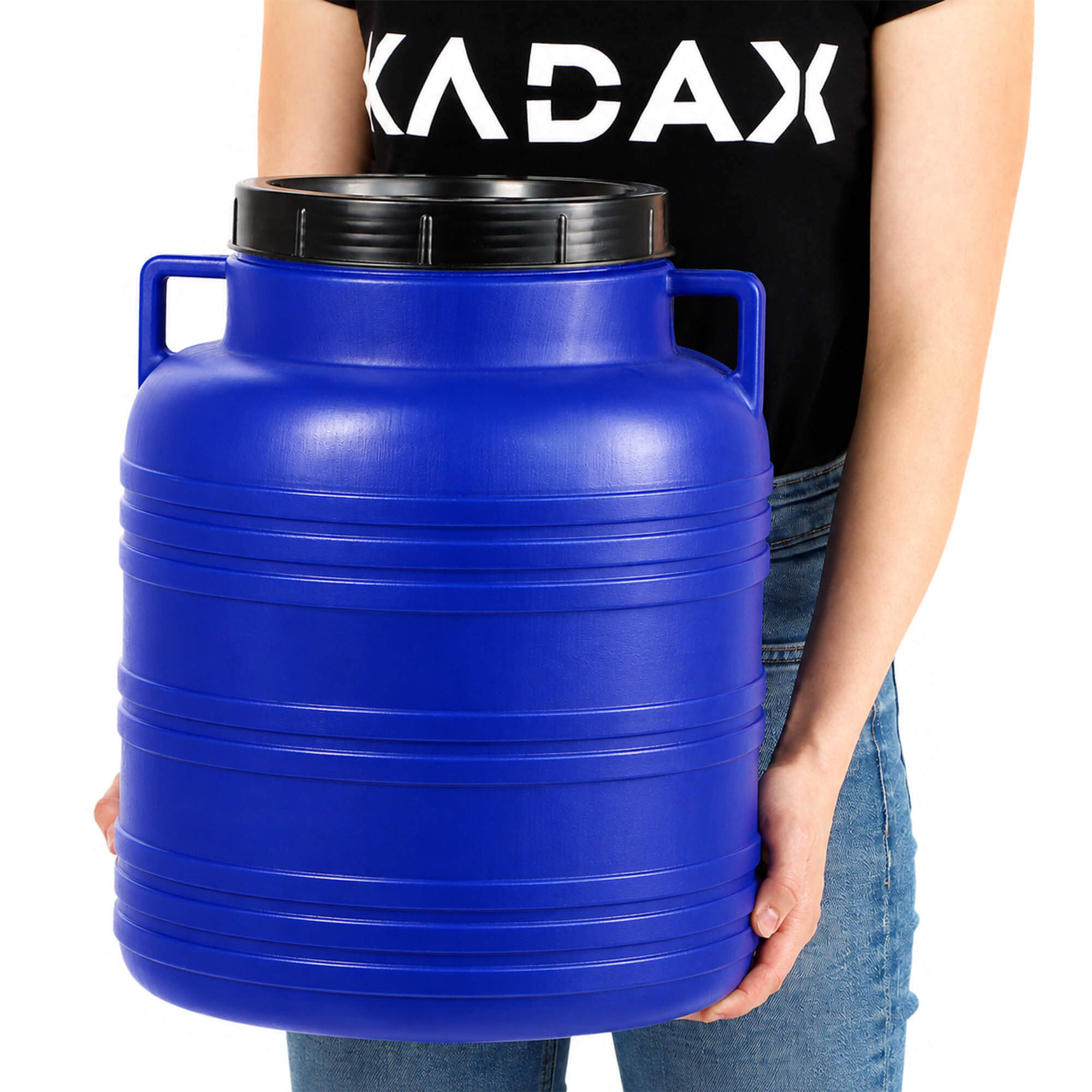 Plastikowa beczka do kiszenia Odda 30L, niebieska