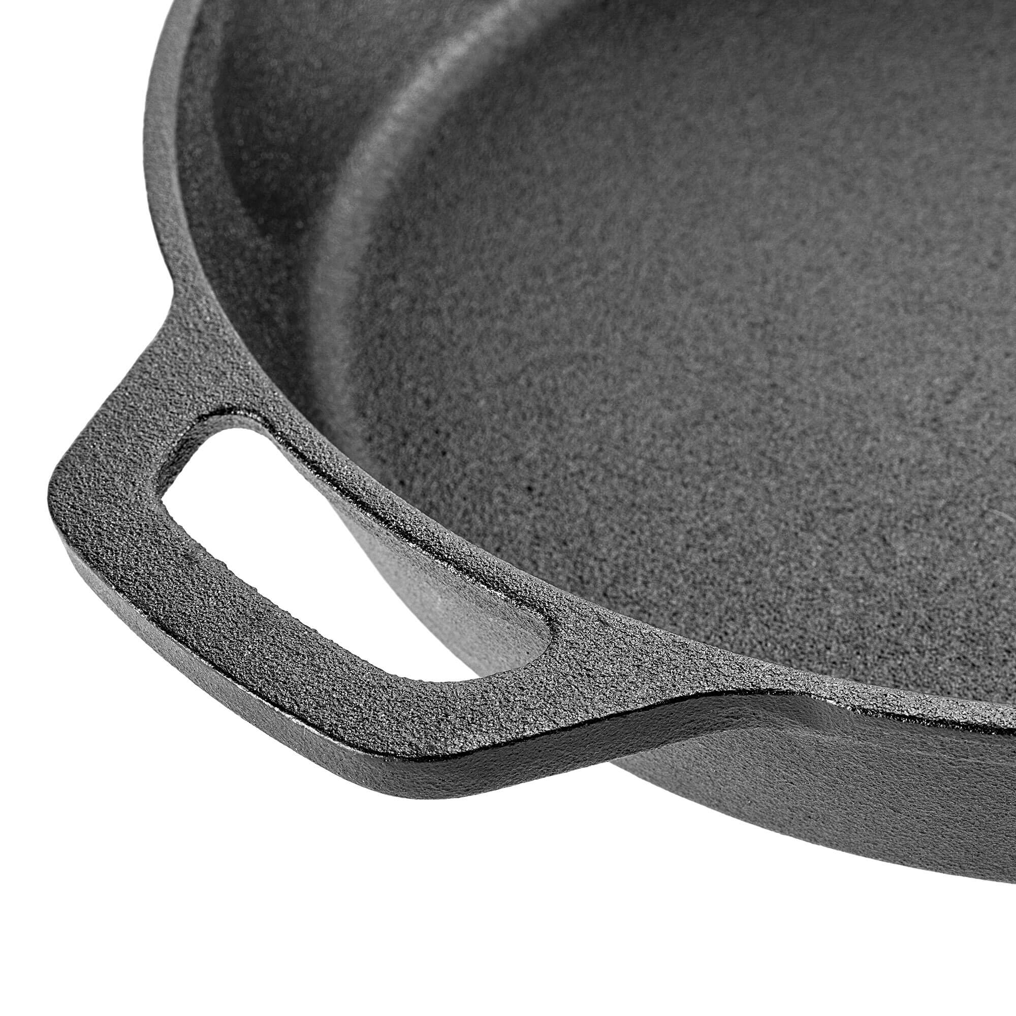 Zestaw patelni żeliwnych Prese 20 cm + 30 cm czarny