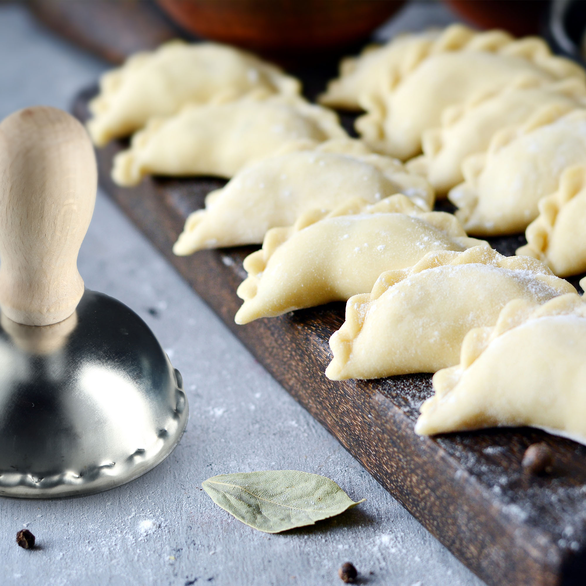 Wykrawacz do pierogów Terni 8 cm, srebrny