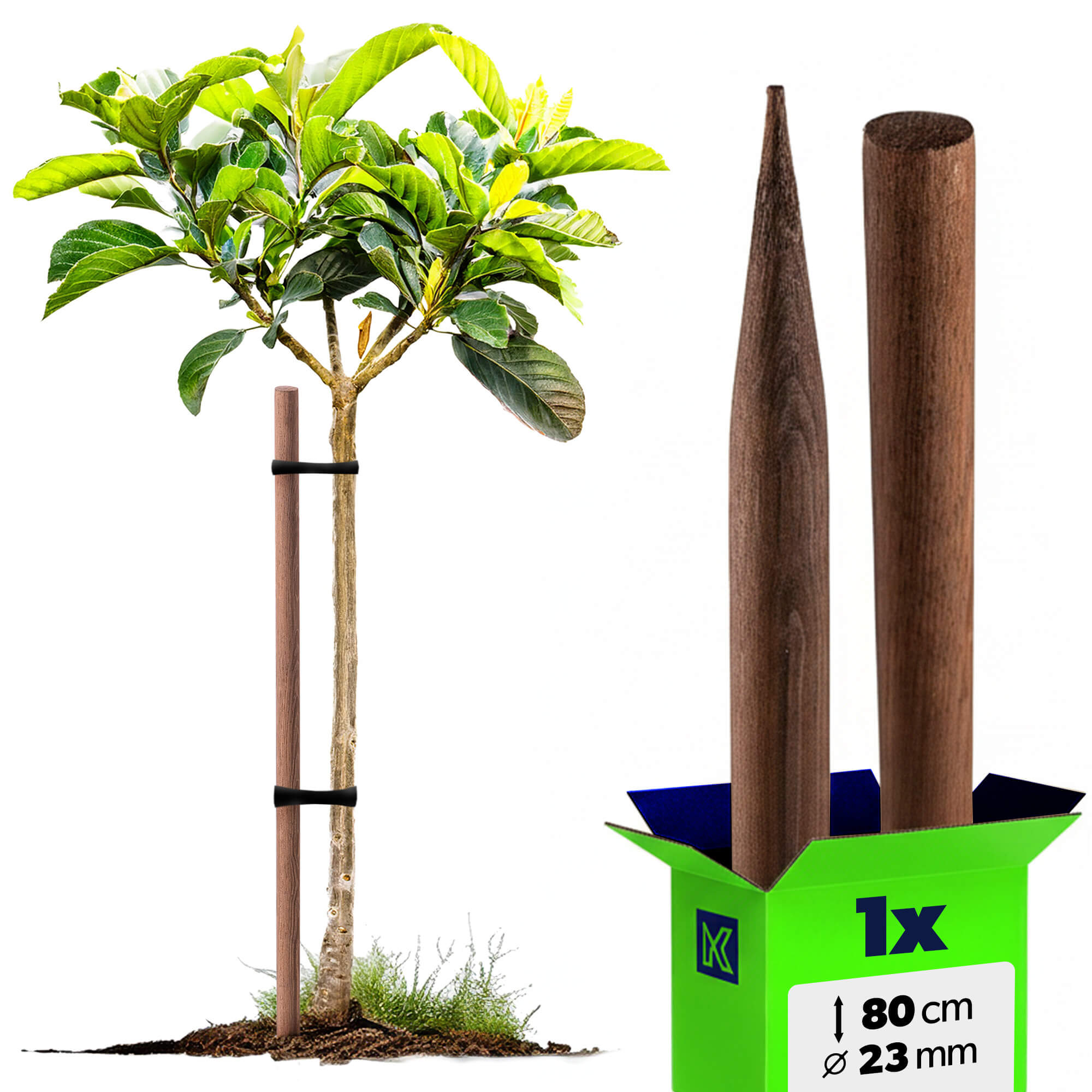 Podpora do roślin drewniana Utre palik impregnowany 23 mm x 80 cm 1 szt.