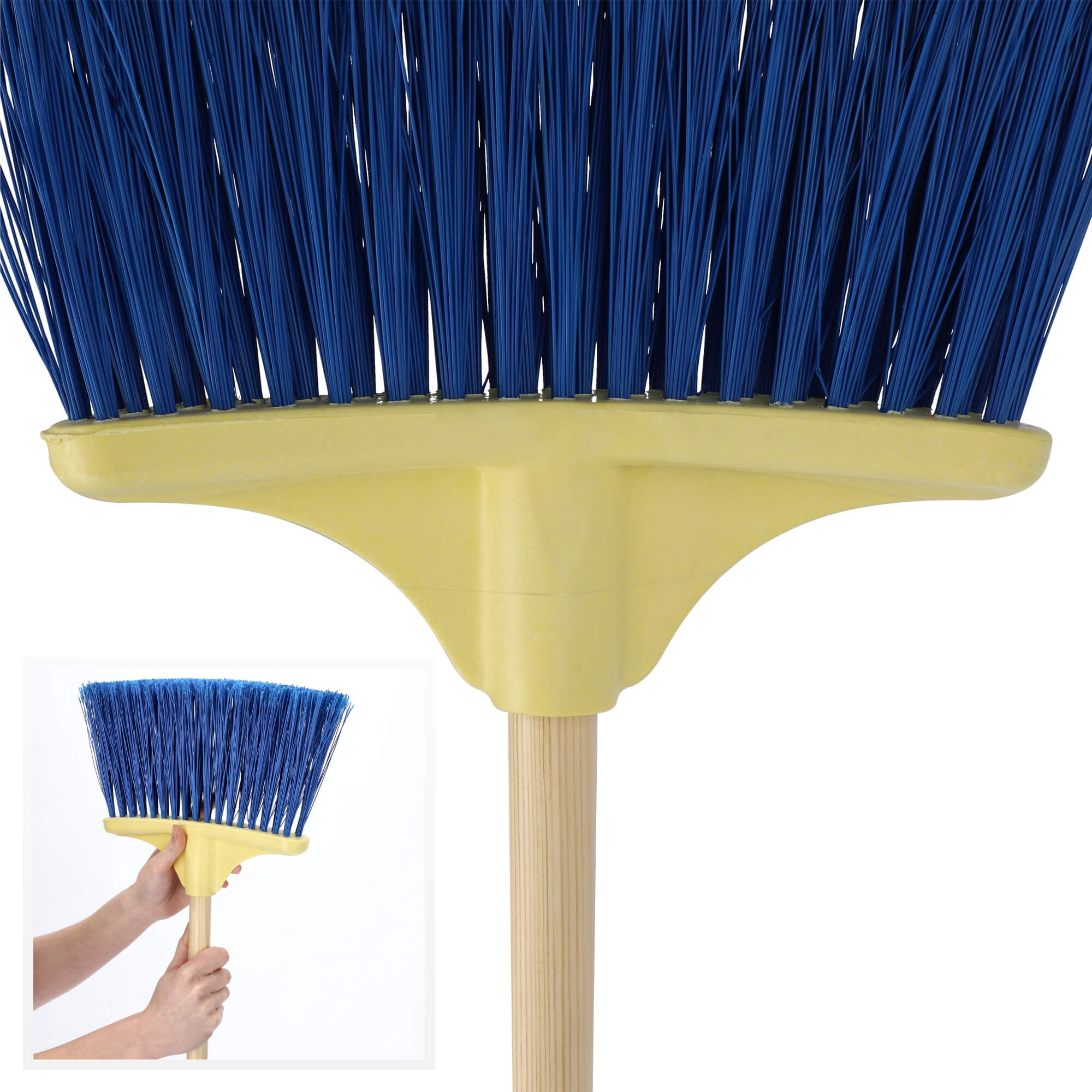 Szczotka ulicówka Salorino 30 x 138 cm, niebieska