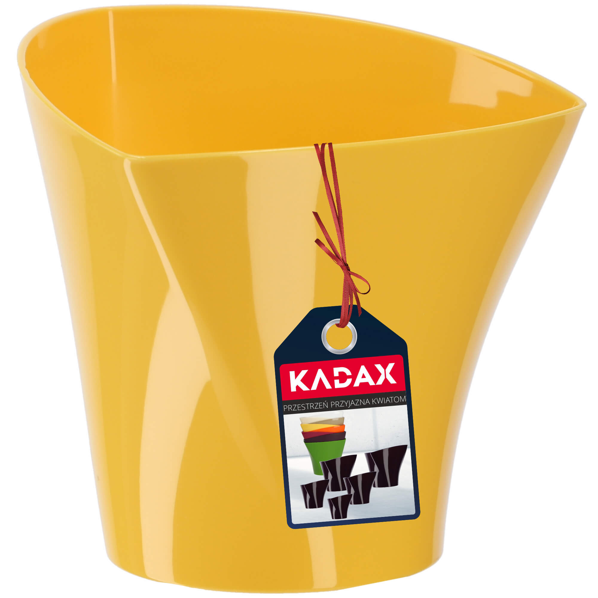 Doniczka na kwiaty Sisco 15 cm, żółta