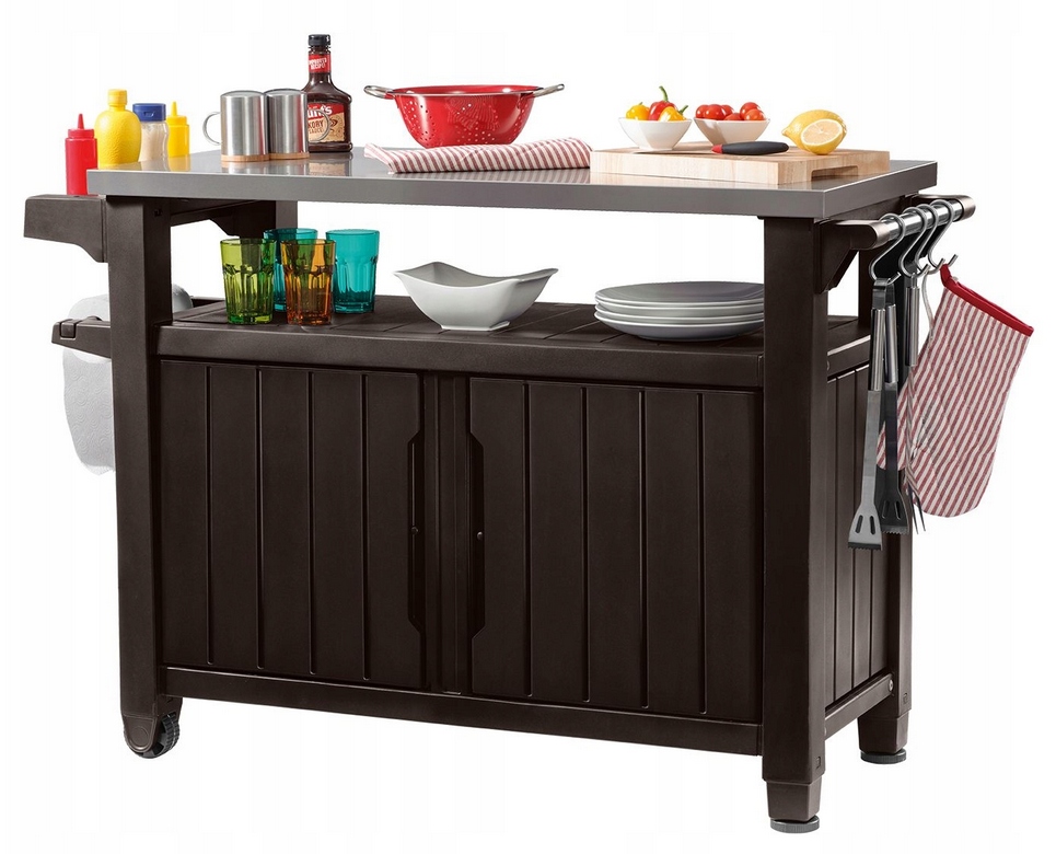 Stół grillowy Keter Unity XL 134 x 88 cm, brąz