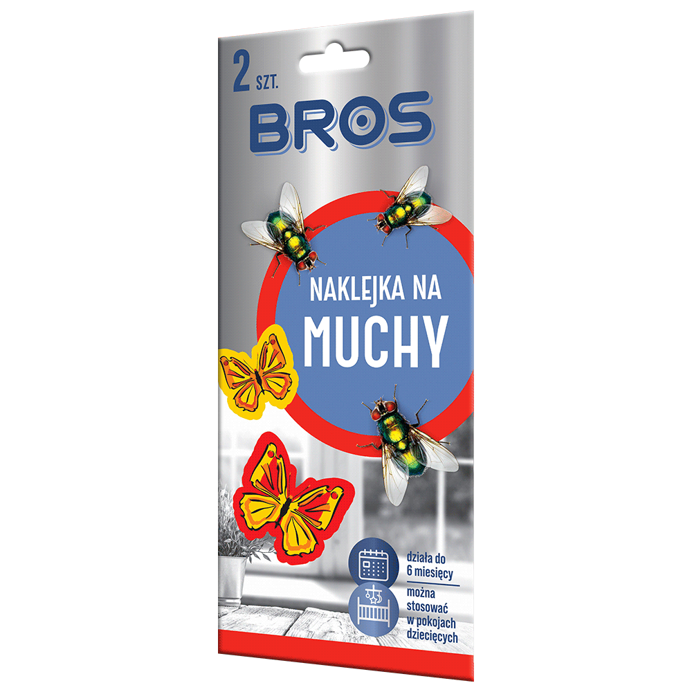 Bros Naklejka na muchy 2 szt.