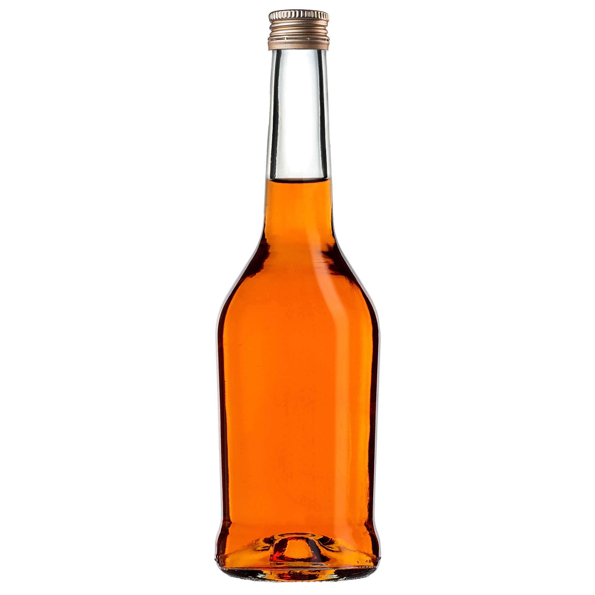 Szklana butelka na nalewkę Loiret 500ml ze złotą zakrętką 50 szt.