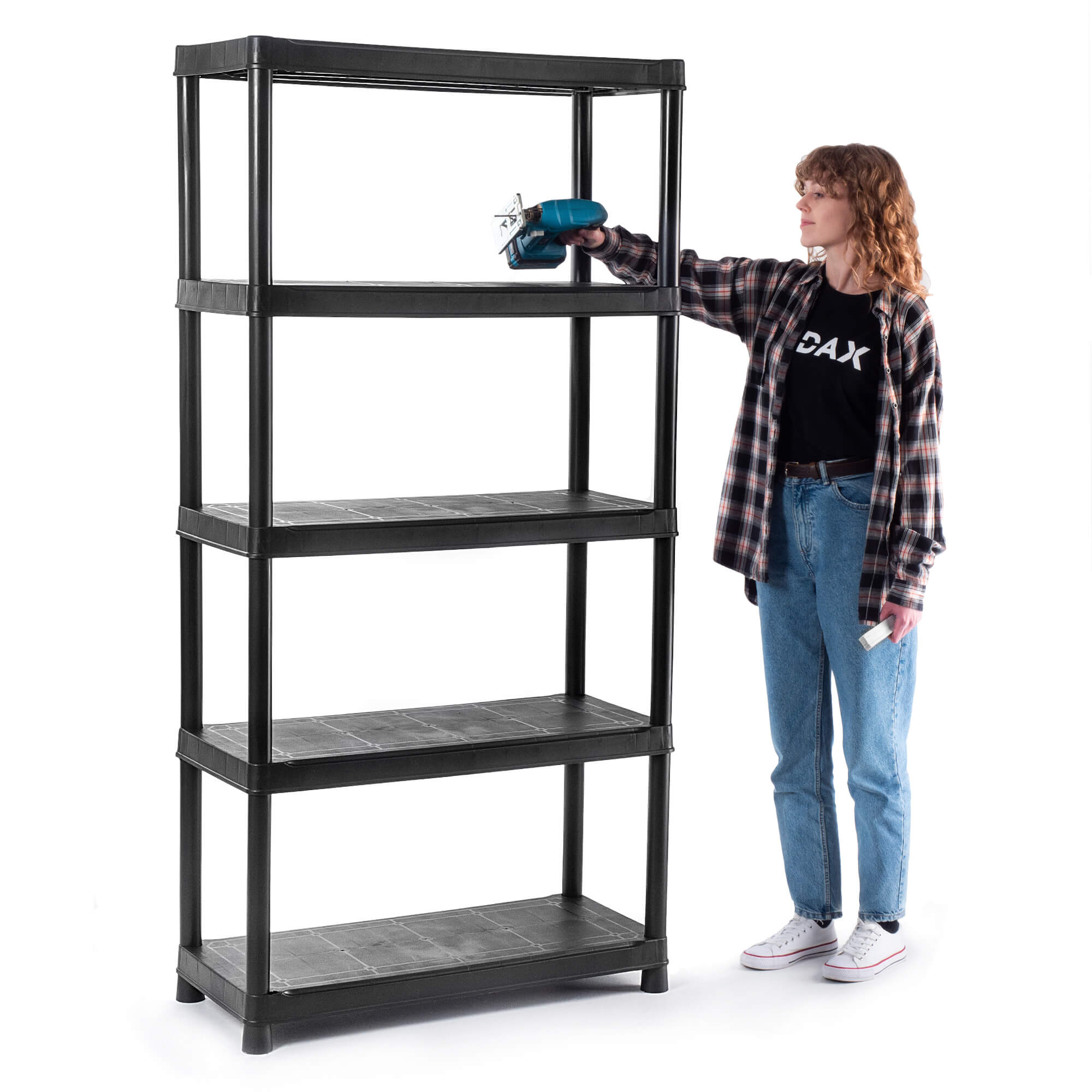 Regał 5-półkowy Keter Plus 90/40 czarny