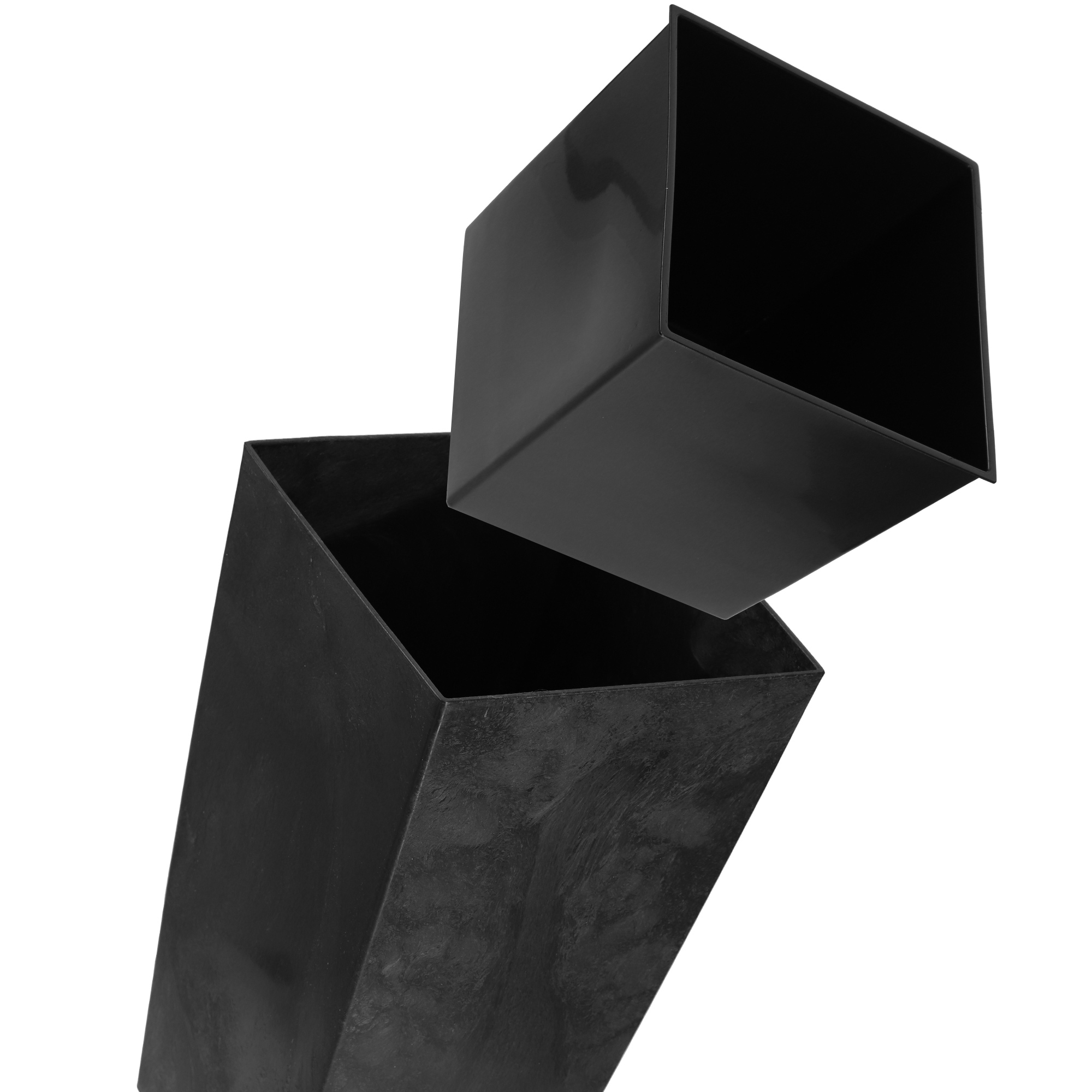 Donica ogrodowa Pesaro 19cm czarny beton