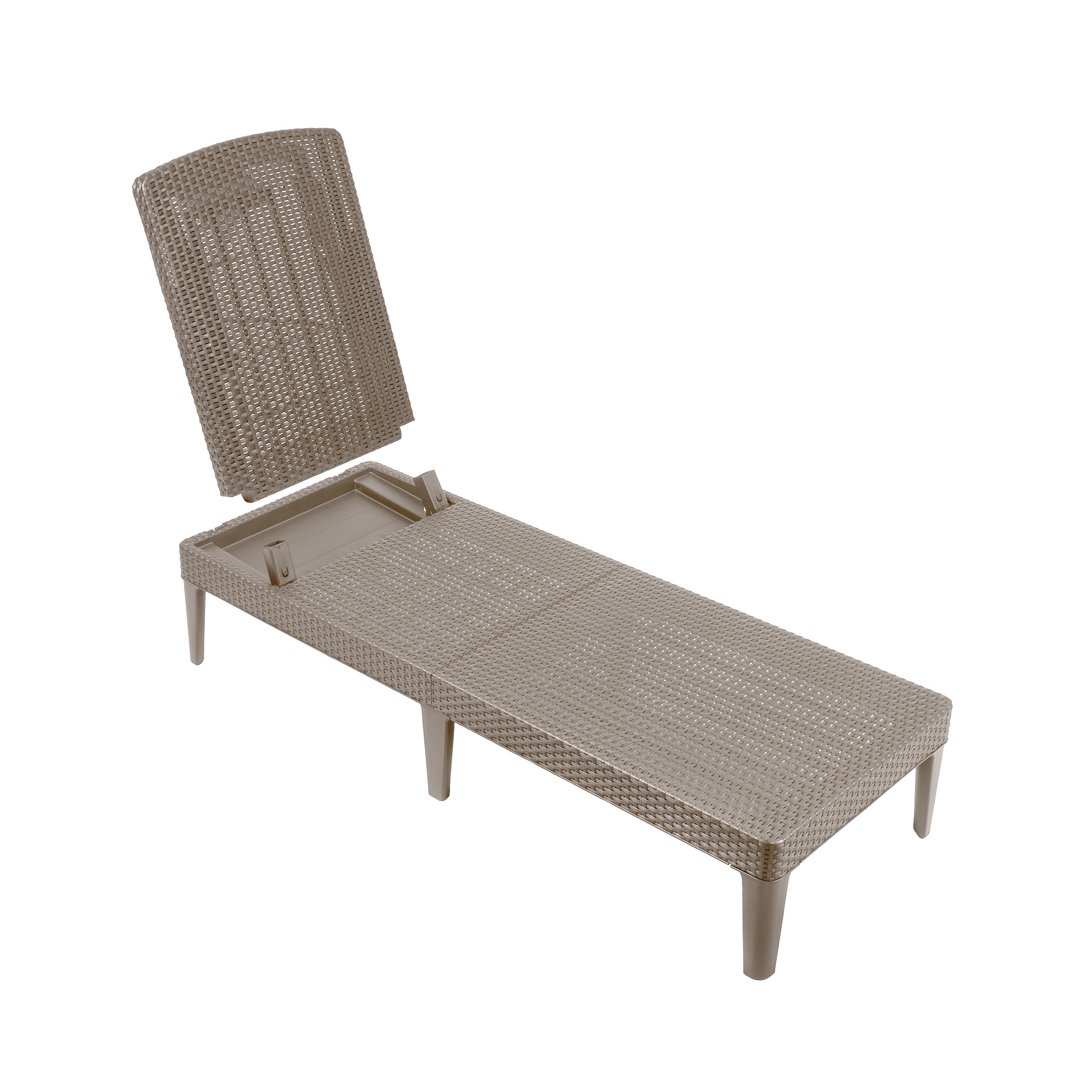 Leżak ogrodowy Keter Jaipur 58 x 151 cm, cappuccino
