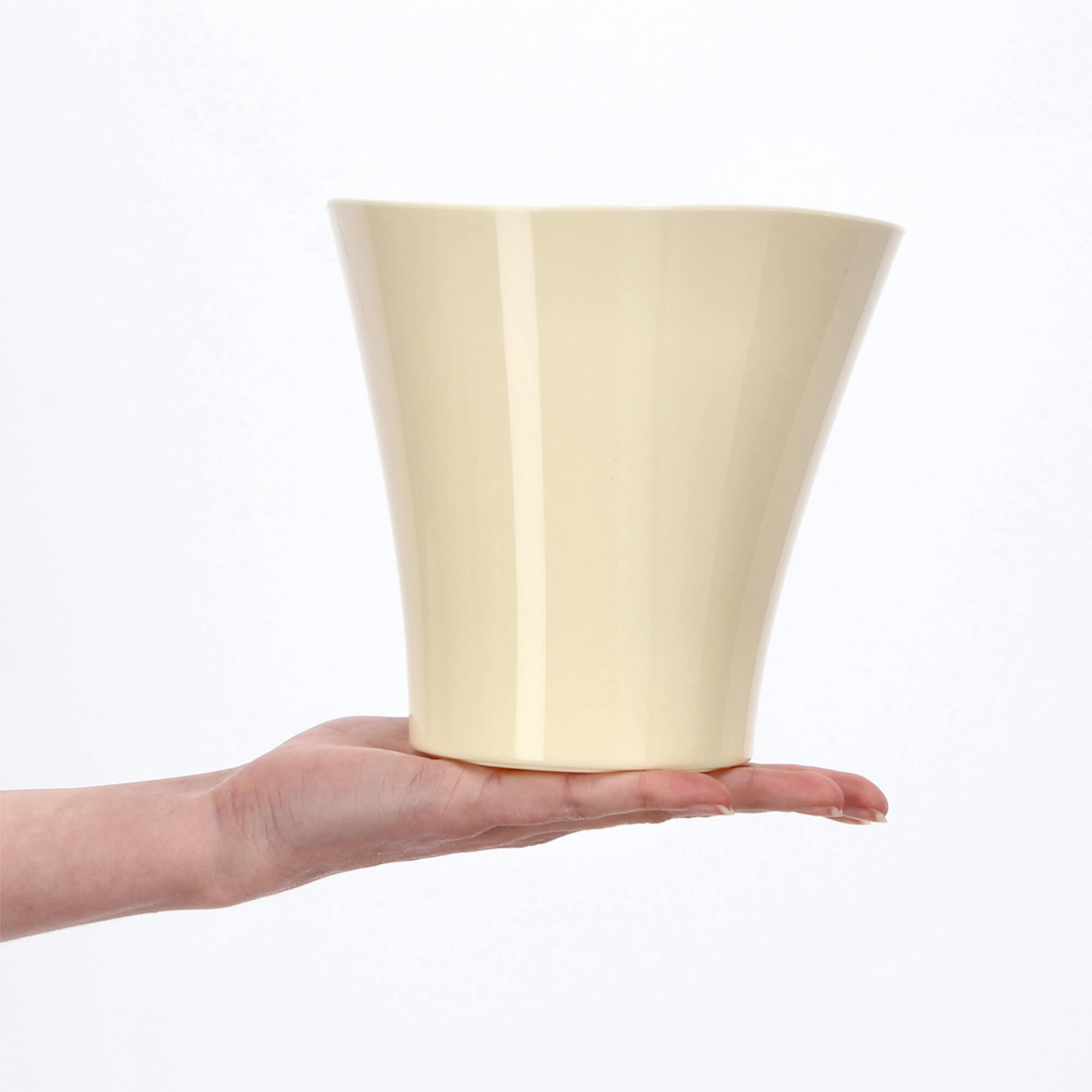 Doniczka na kwiaty Meria 16 cm, ekri