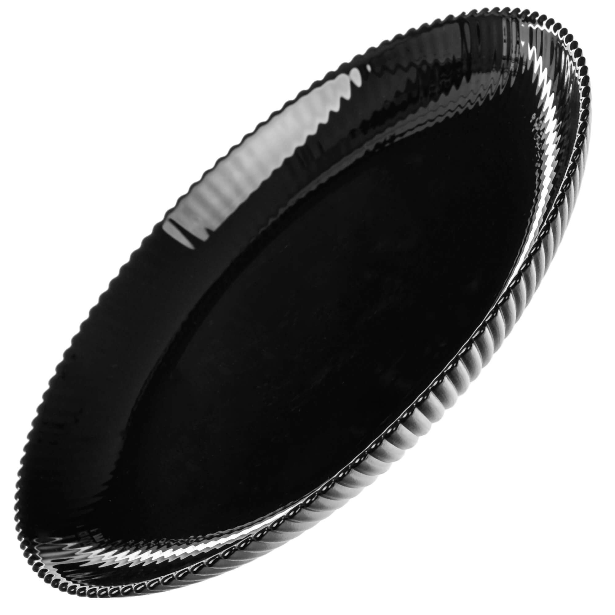 Zestaw obiadowy Regno salaterka 20 cm + talerz deserowy + talerz płytki czarny 1 kpl.