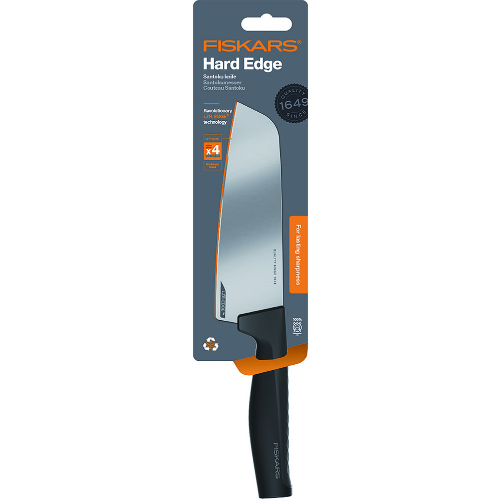 Fiskars 1051761 Hard Edge Nóż typ Santoku 16 cm