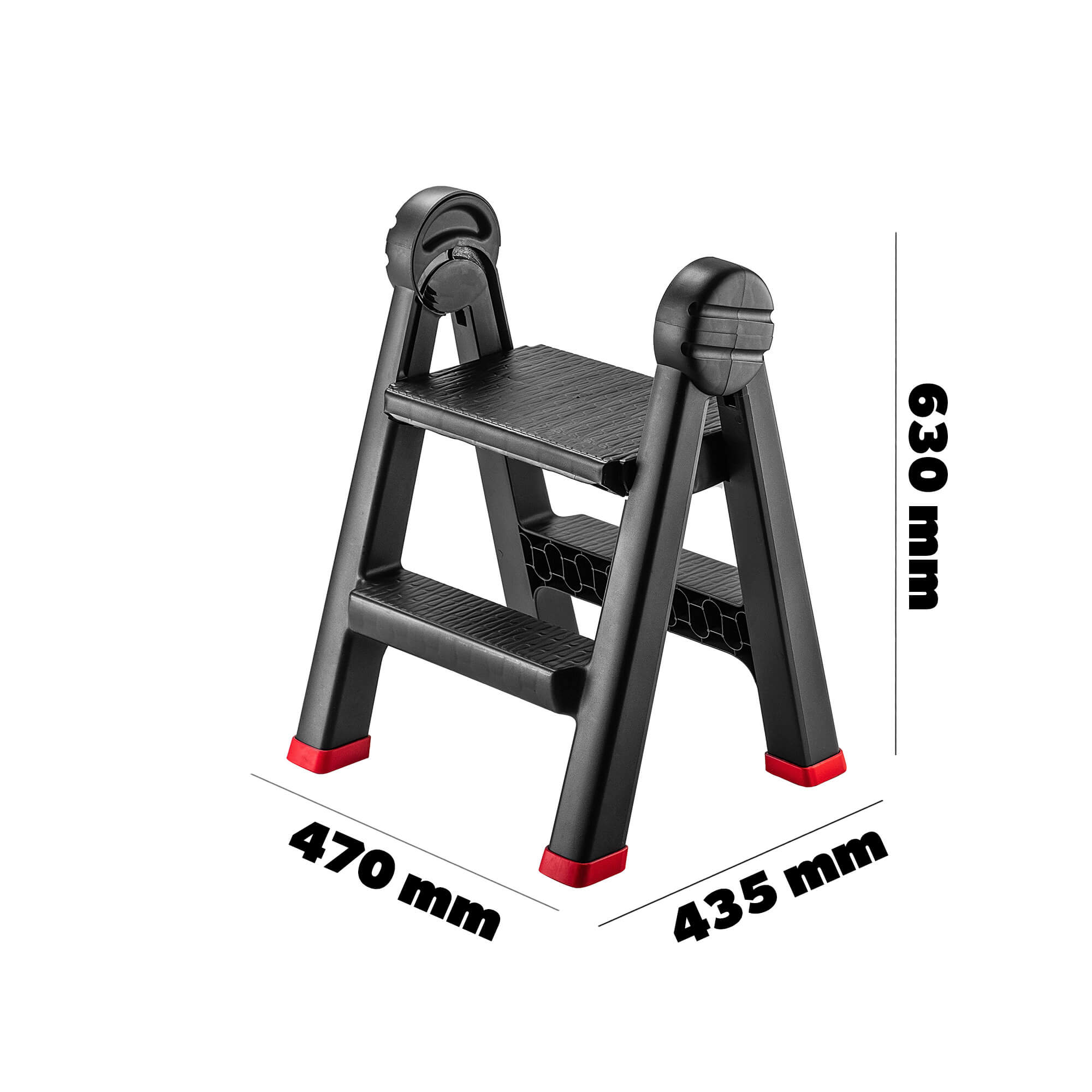 Drabina warsztatowa, 2 stopnie, 150 kg