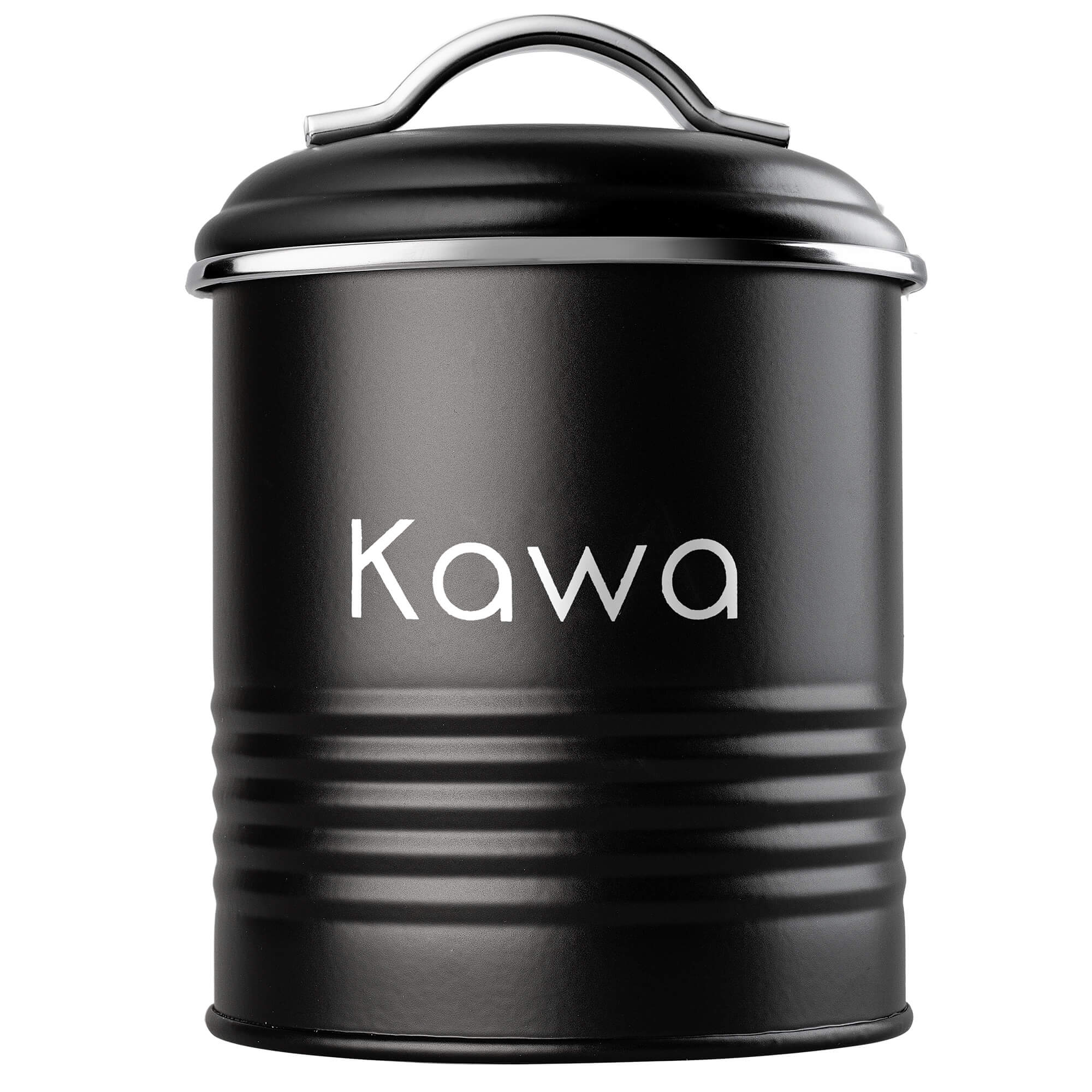 Pojemnik na kawę okrągły, czarny