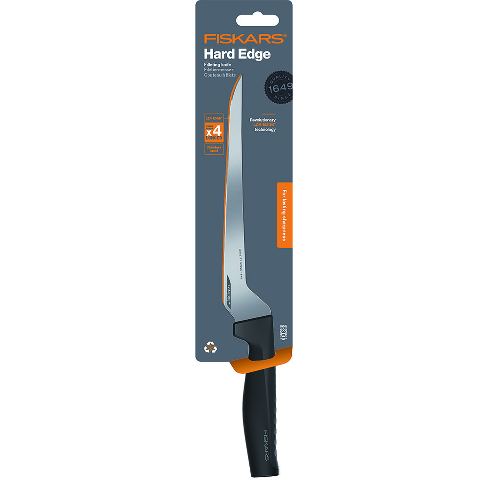 Fiskars 1054946 Hard Edge Nóż do filetowania 22 cm