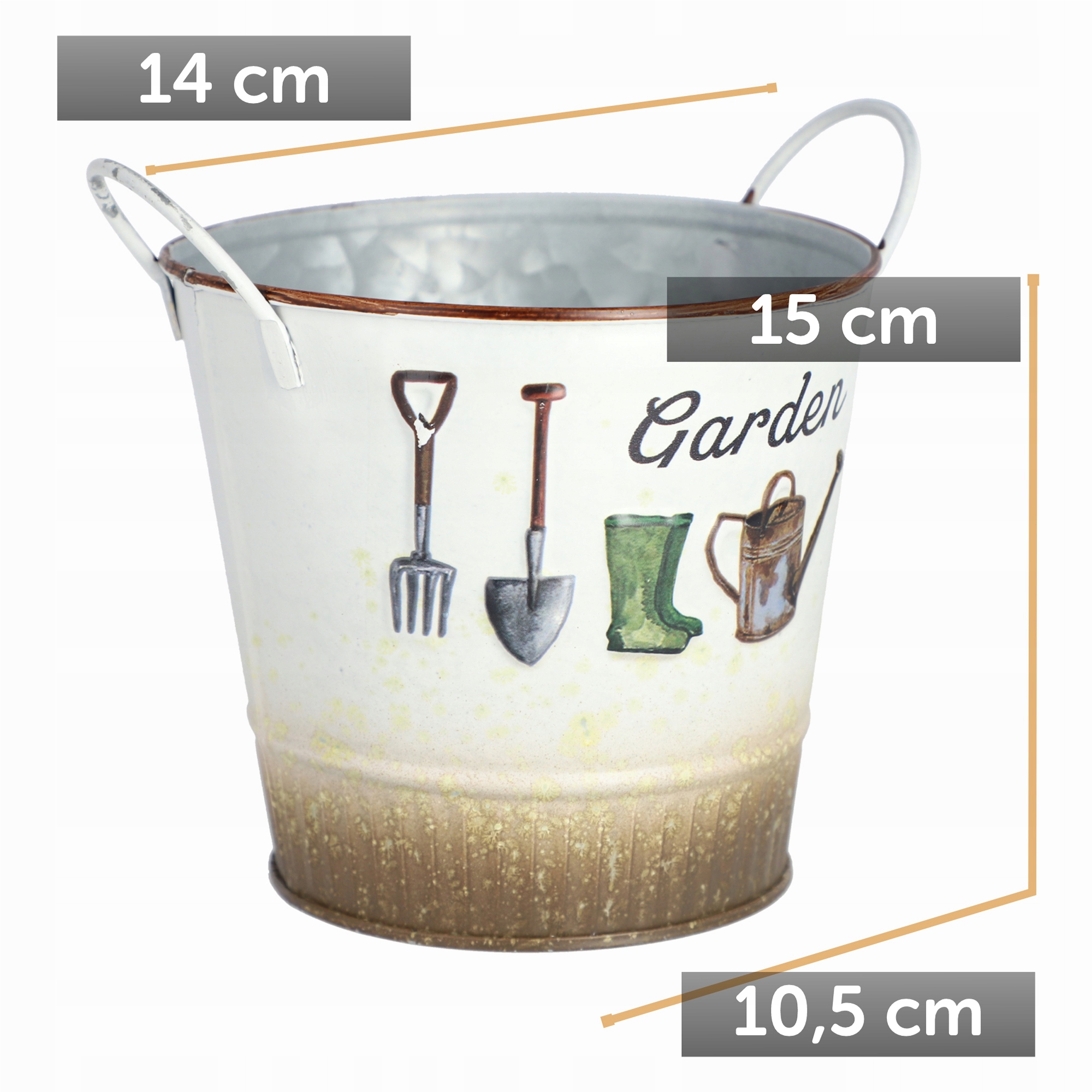 Osłonka na kwiaty okrągła Stanti 14 cm