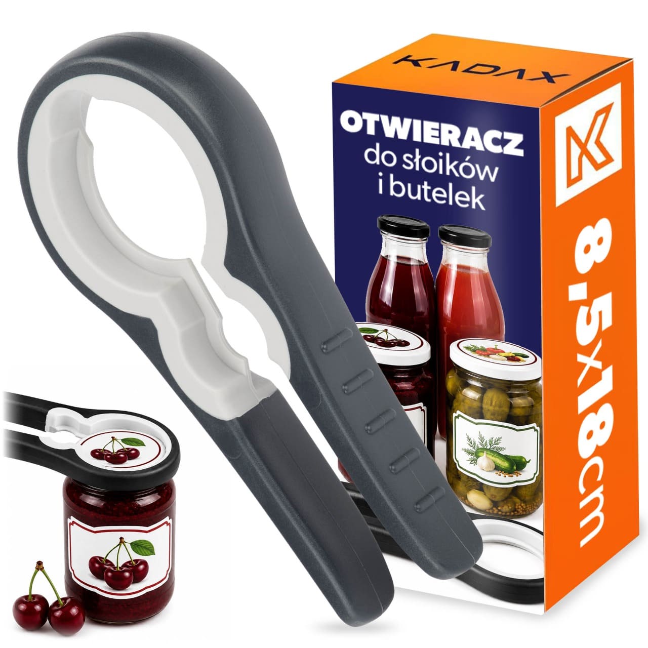 Otwieracz do słoików i zakrętek Cornuda 18 x 8.5 cm
