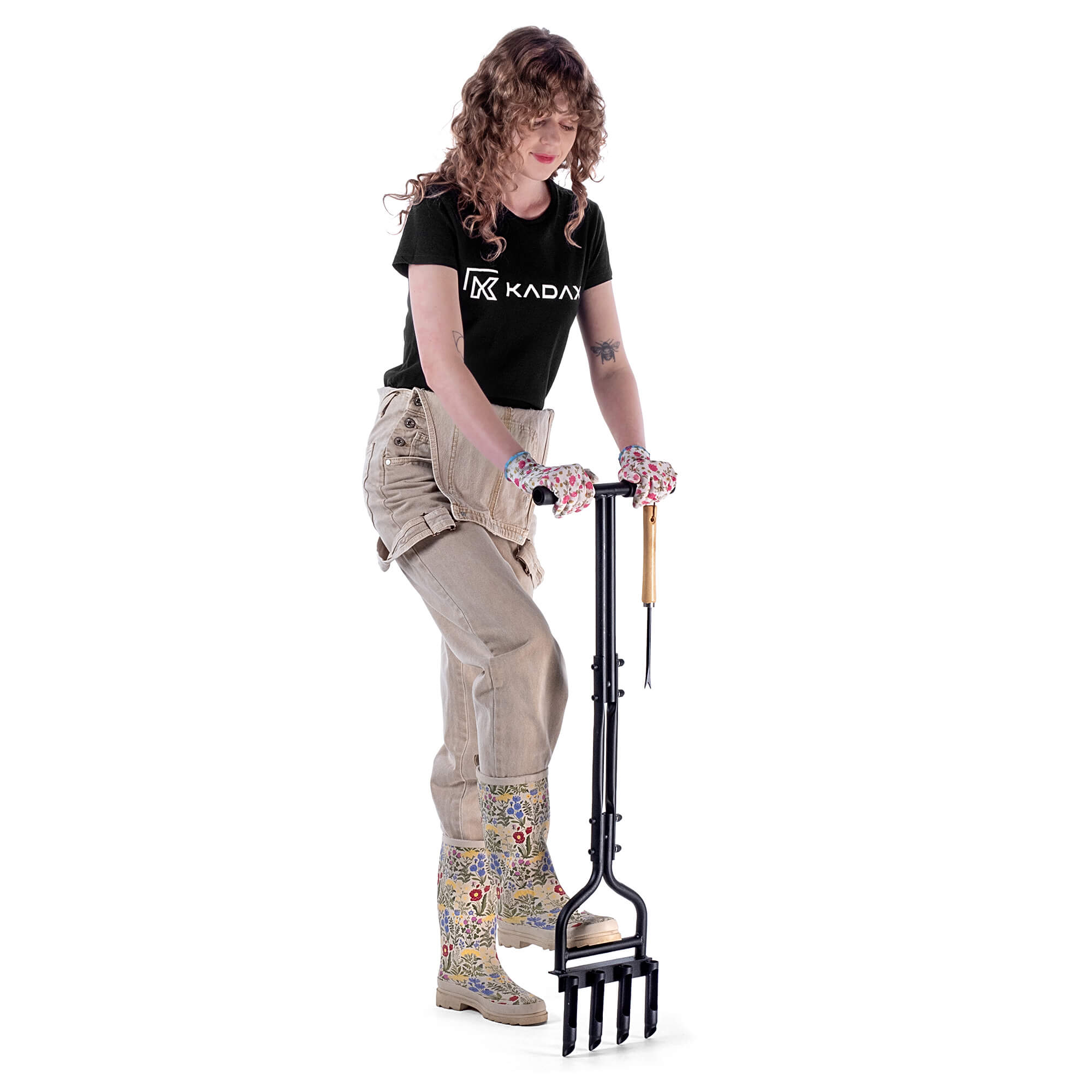 Aerator ogrodowy rurkowy ręczny Arden 92 x 20 cm czarny