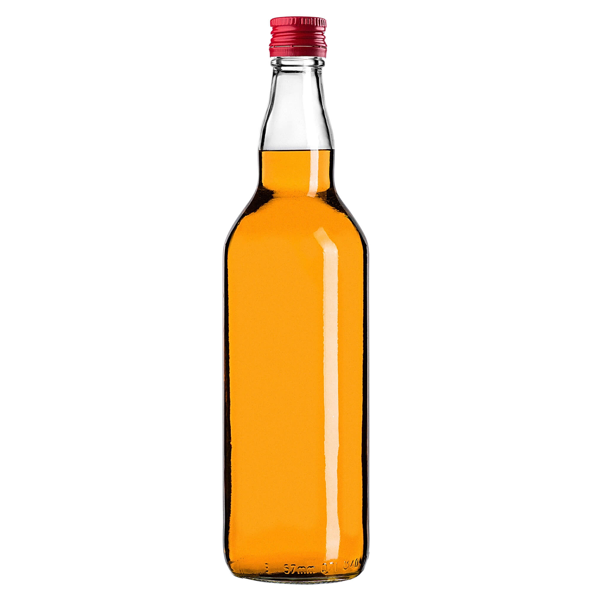 Szklana butelka Monopol 700ml z czerwoną zakrętką 10 szt.