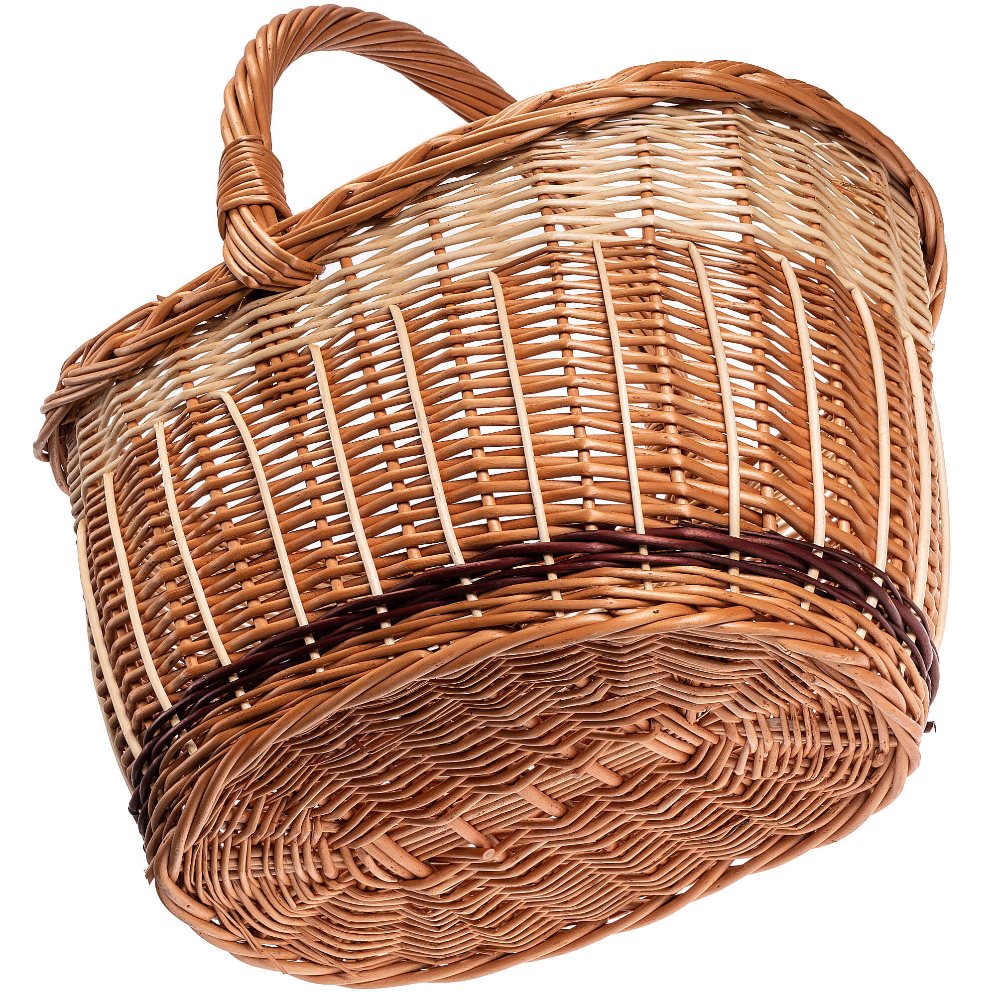 Kosz wiklinowy zakupowy Anfo 35 x 25 cm naturalny